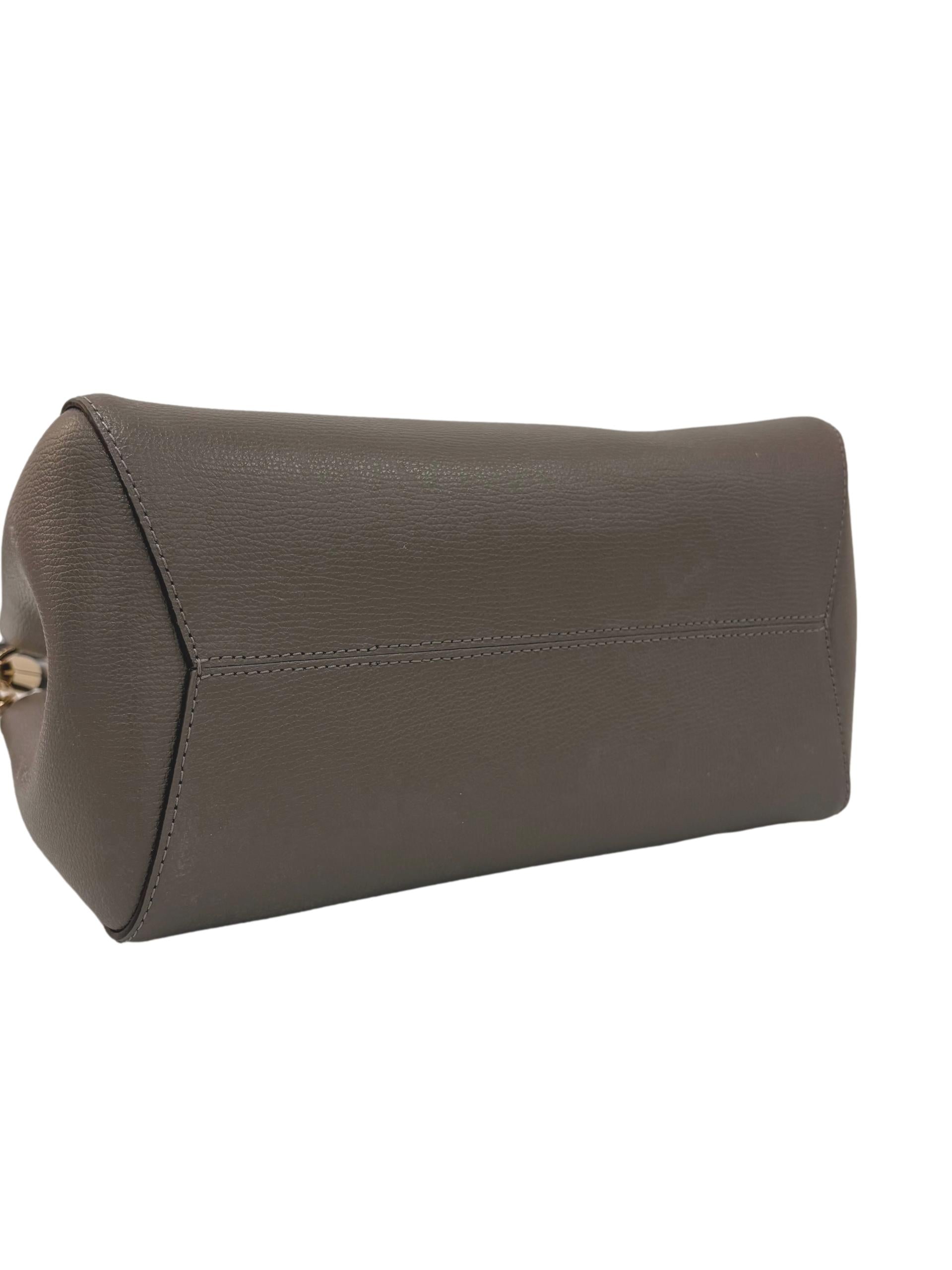 Grey Leather Phoebe Small Handbag CSN