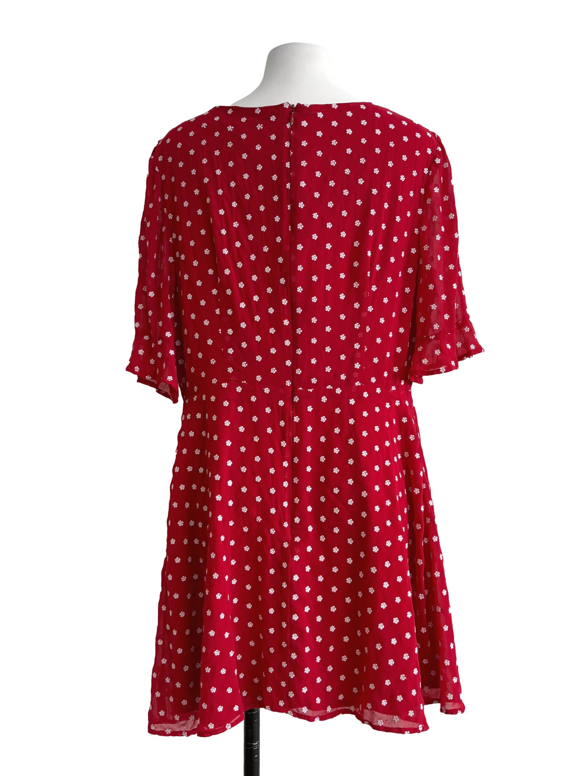 Candy Red Floral Sundress