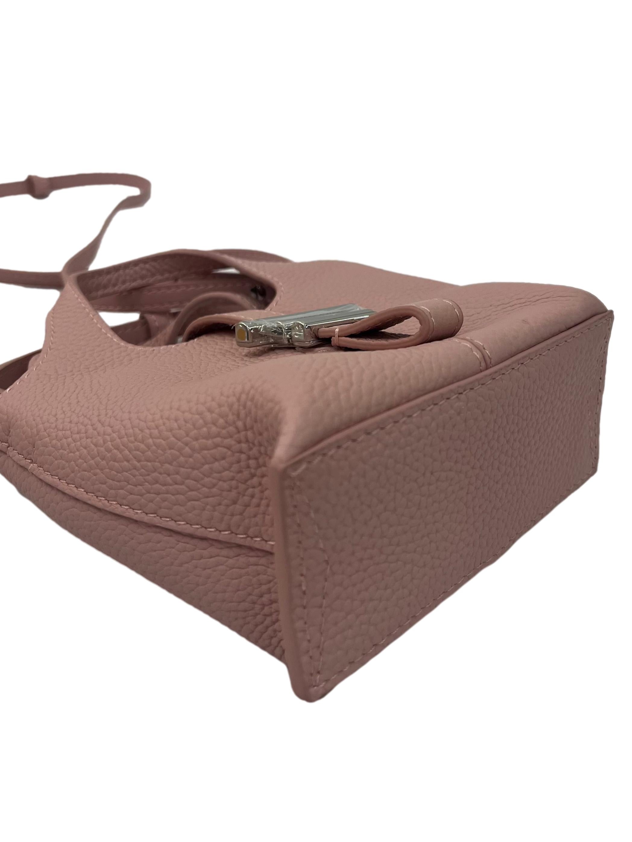 Pink Micro Crossbody Bag With Magnetic Closure