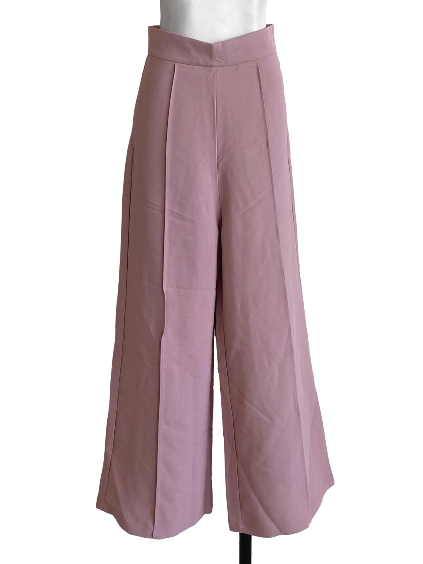 Flamingo Pink Twill Formal Pants