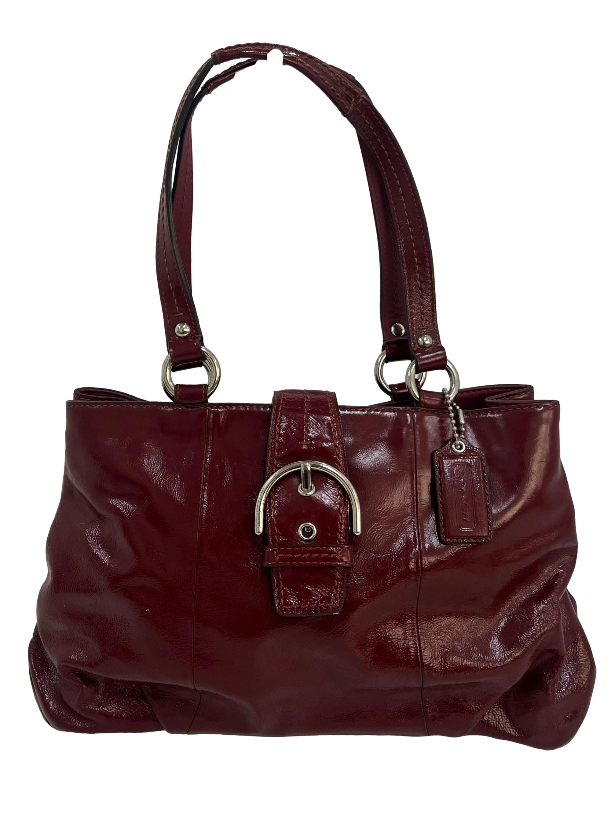 Maroon Coach Shoulder Bag CSN