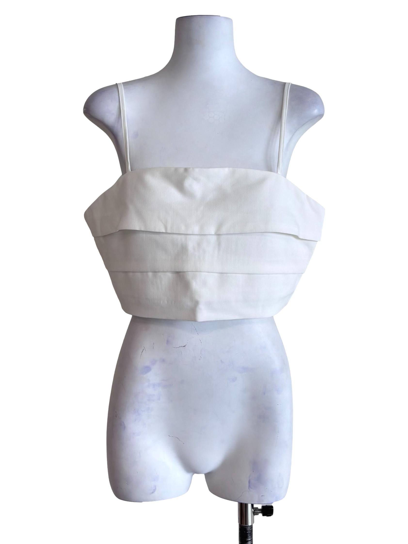 White Winowa Tiered Padded Top