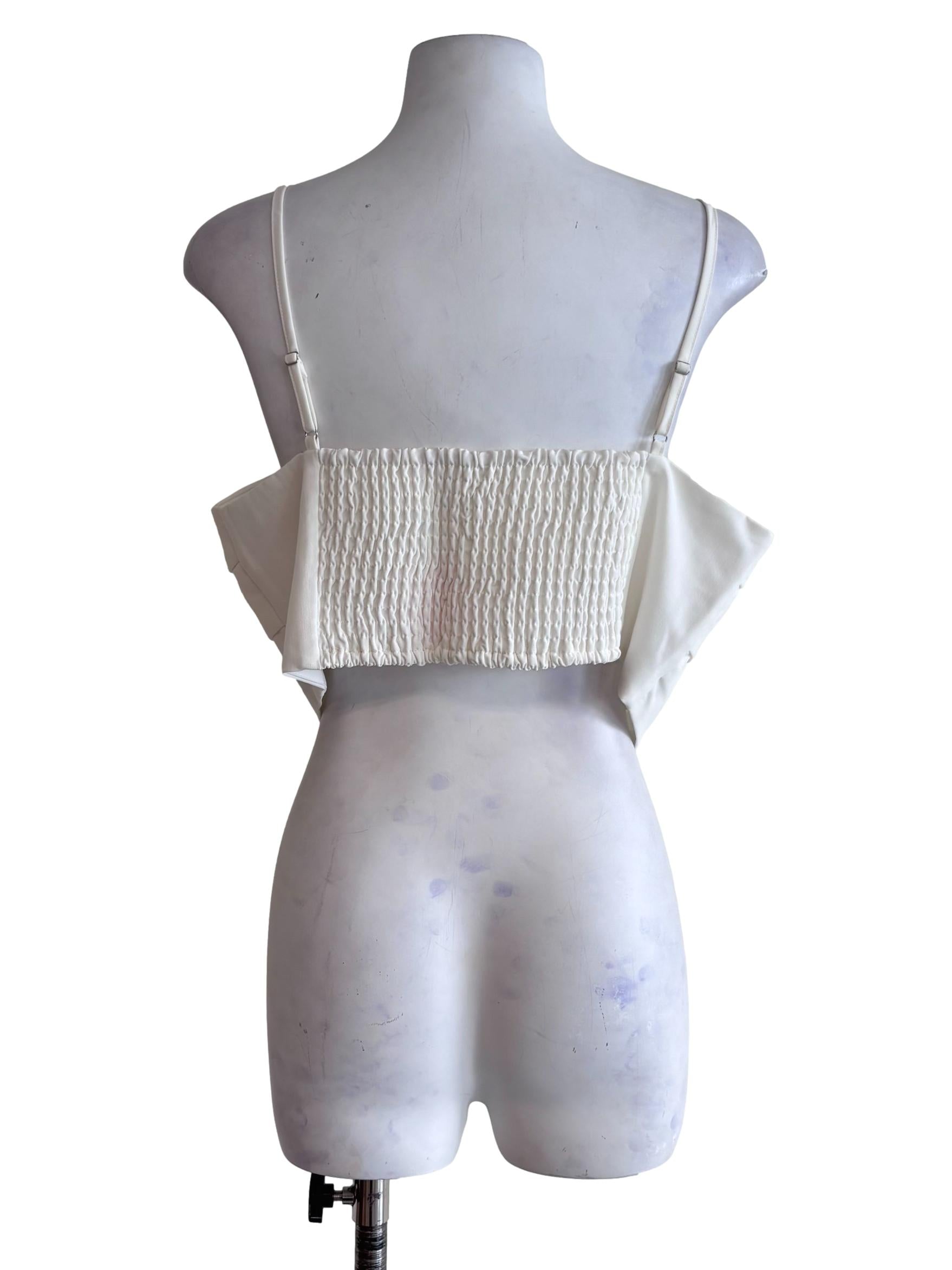 White Winowa Tiered Padded Top