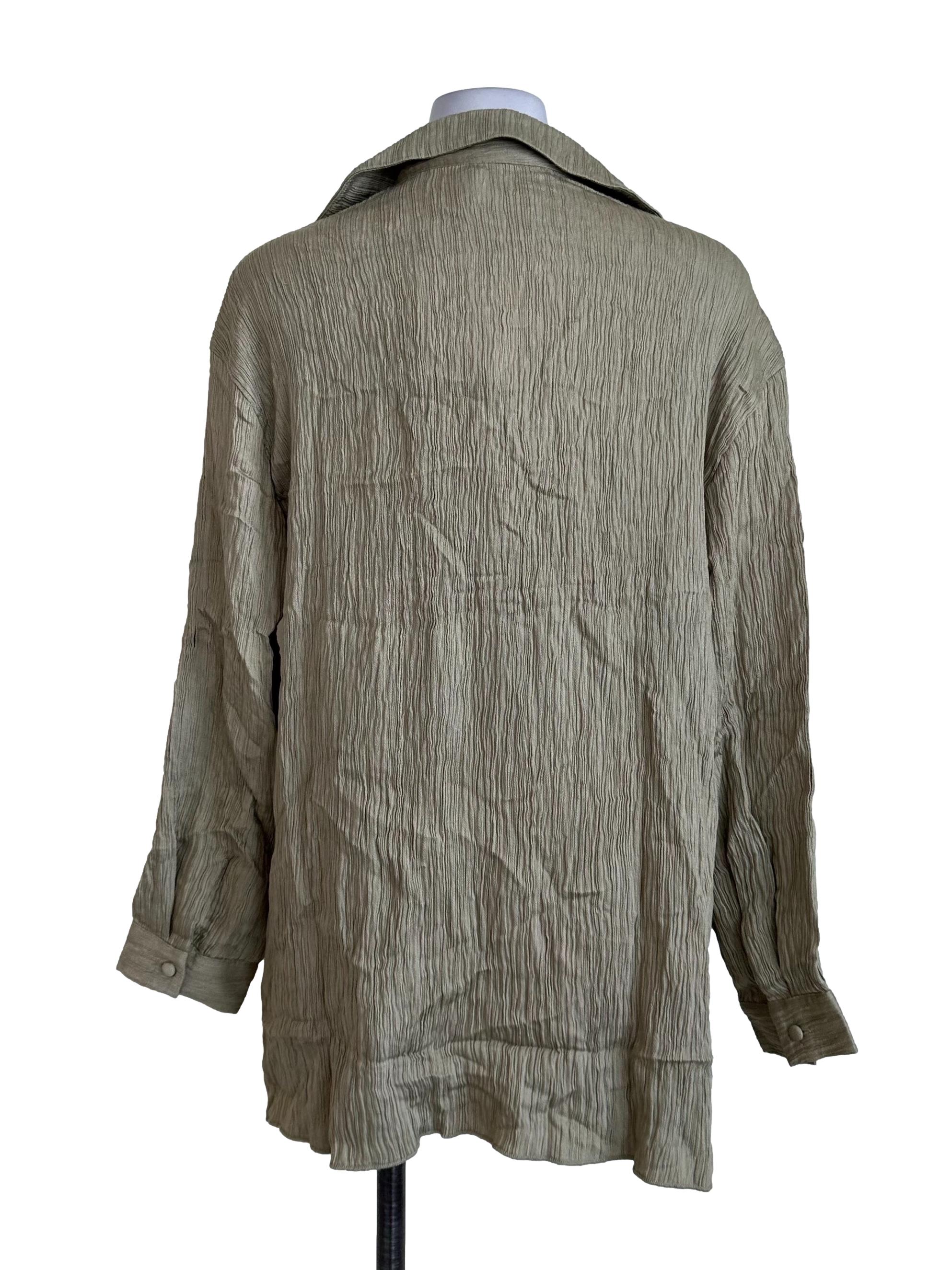 Wood Green Crumpled Collar Top