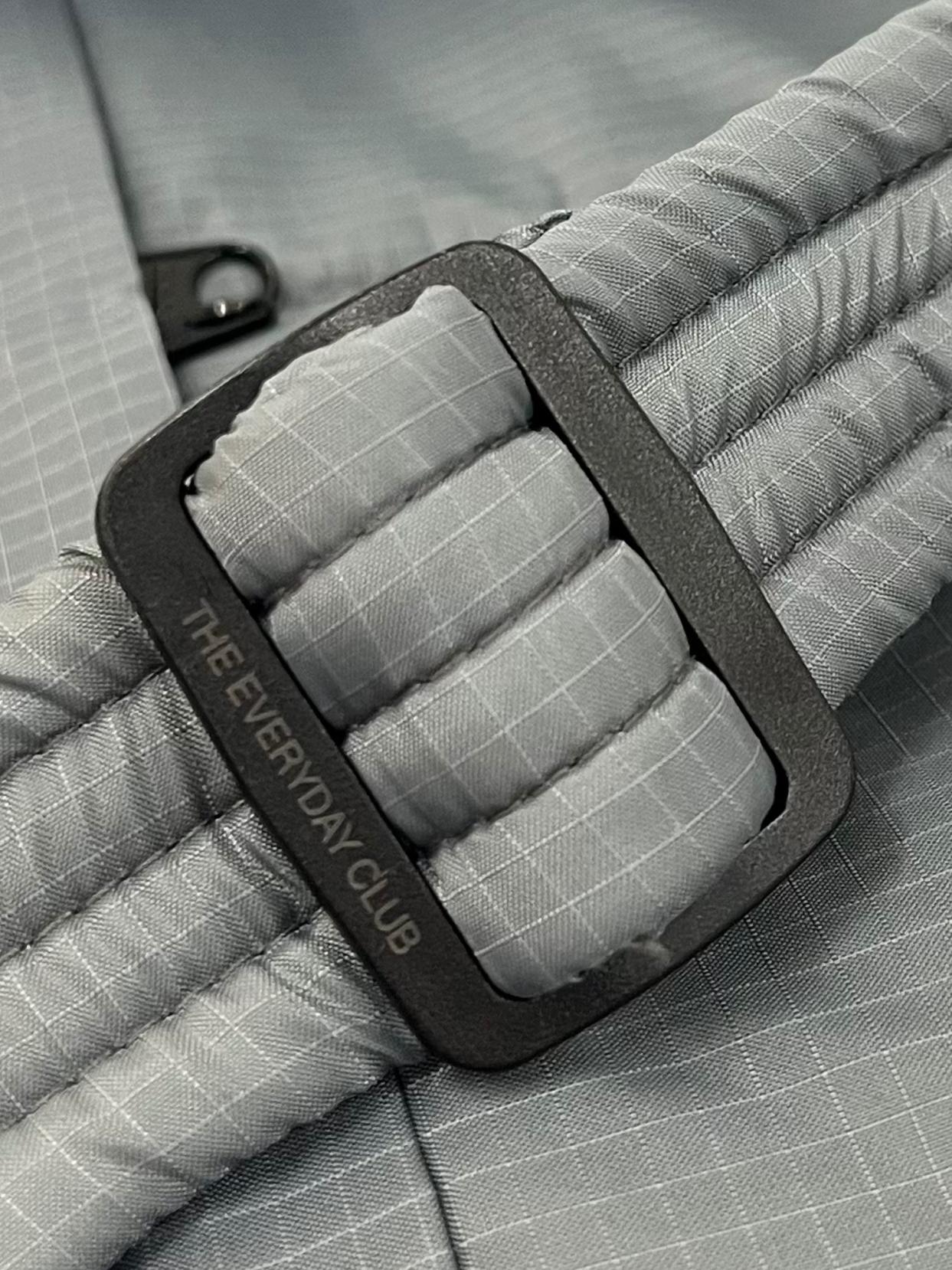 Grey Laptop Shoulder Bag With Detachable Straps