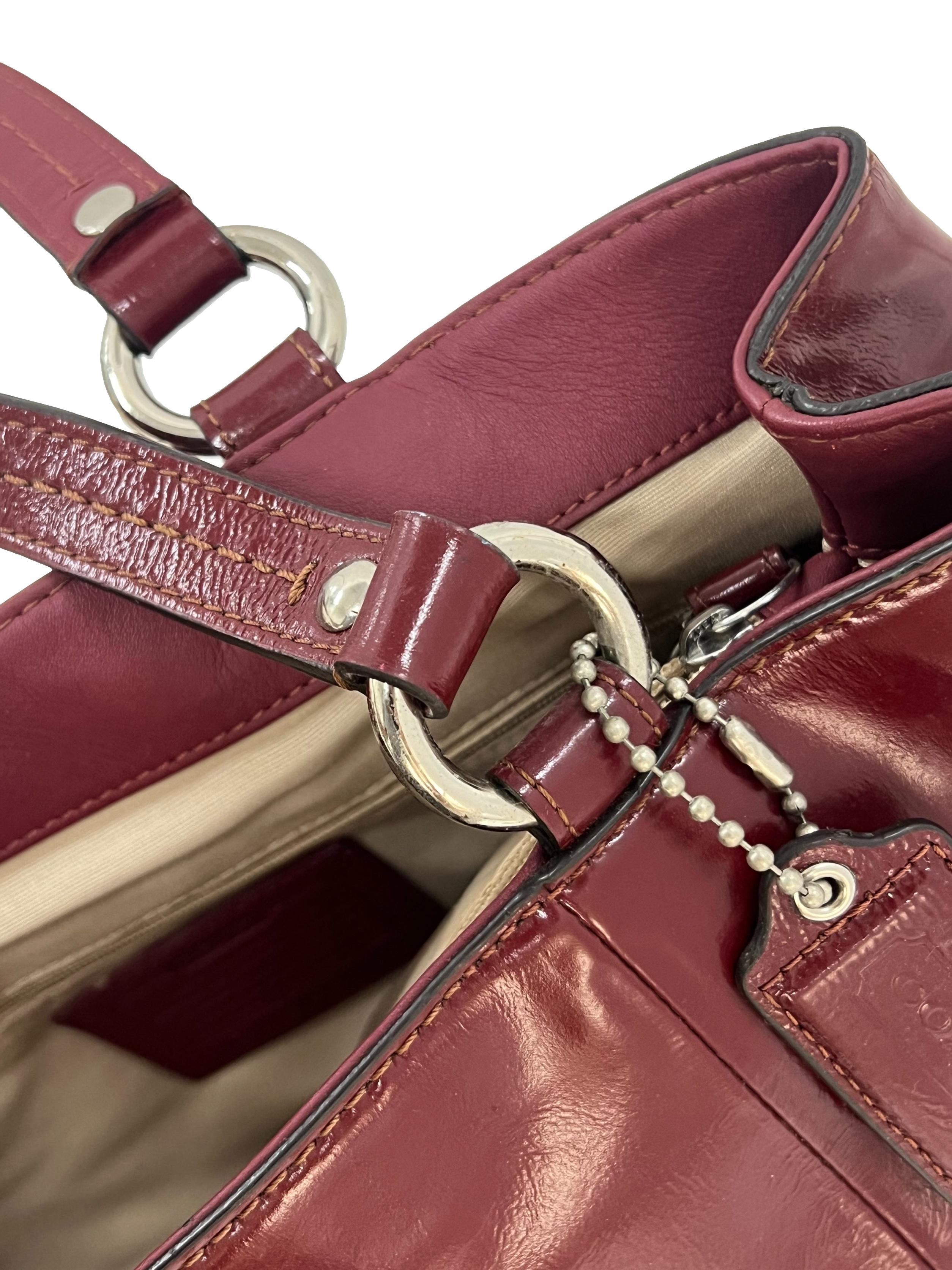 Maroon Coach Shoulder Bag CSN