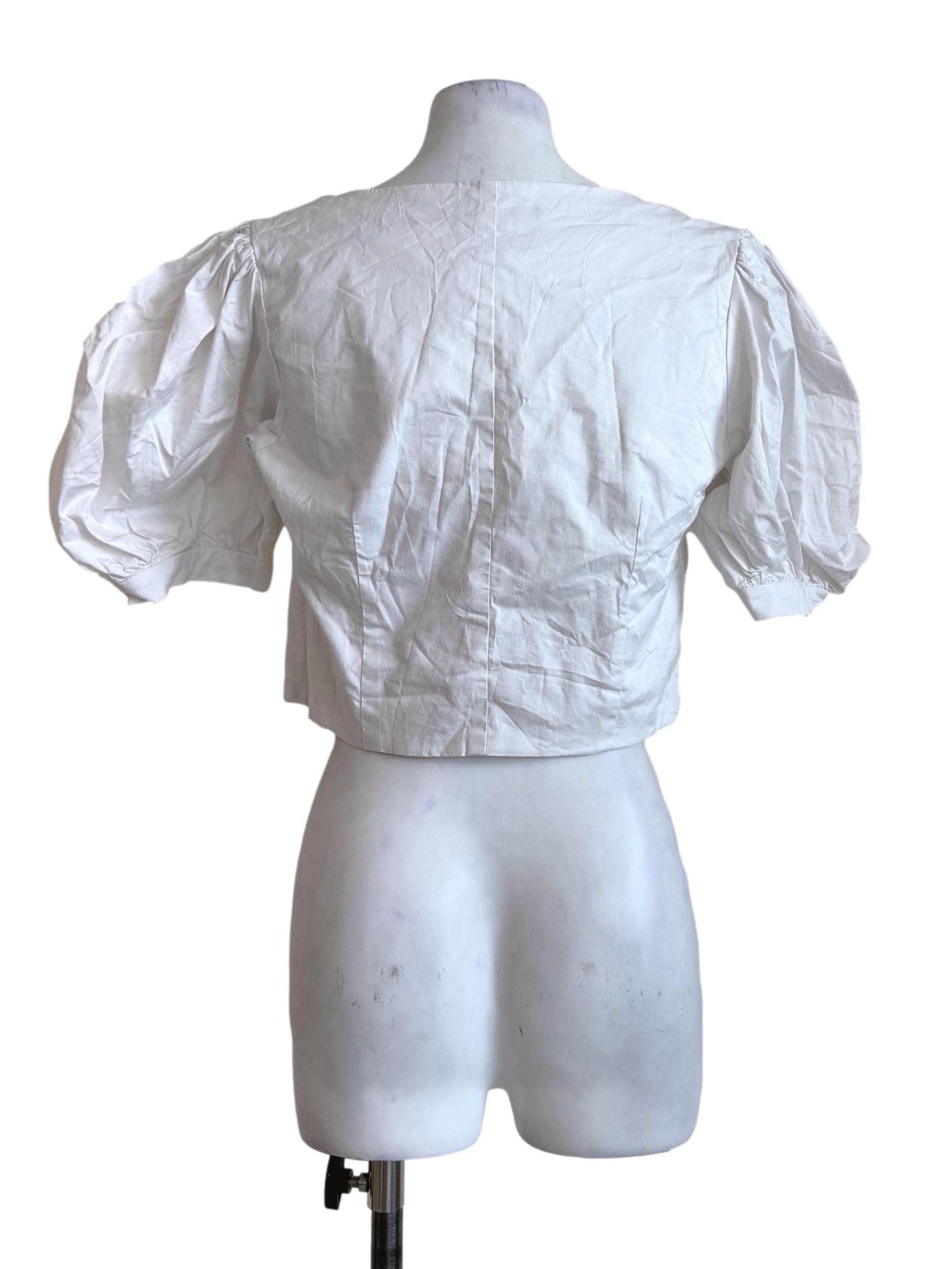 Snow White Balloon Sleeve Top