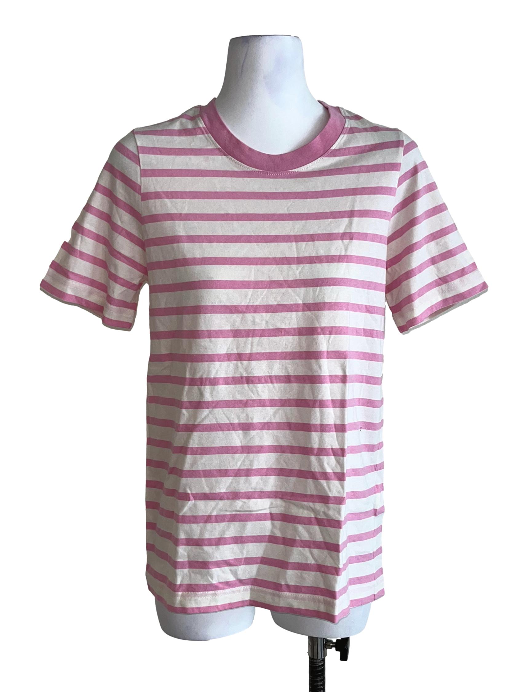 Taffy Pink And White Striped T-Shirt