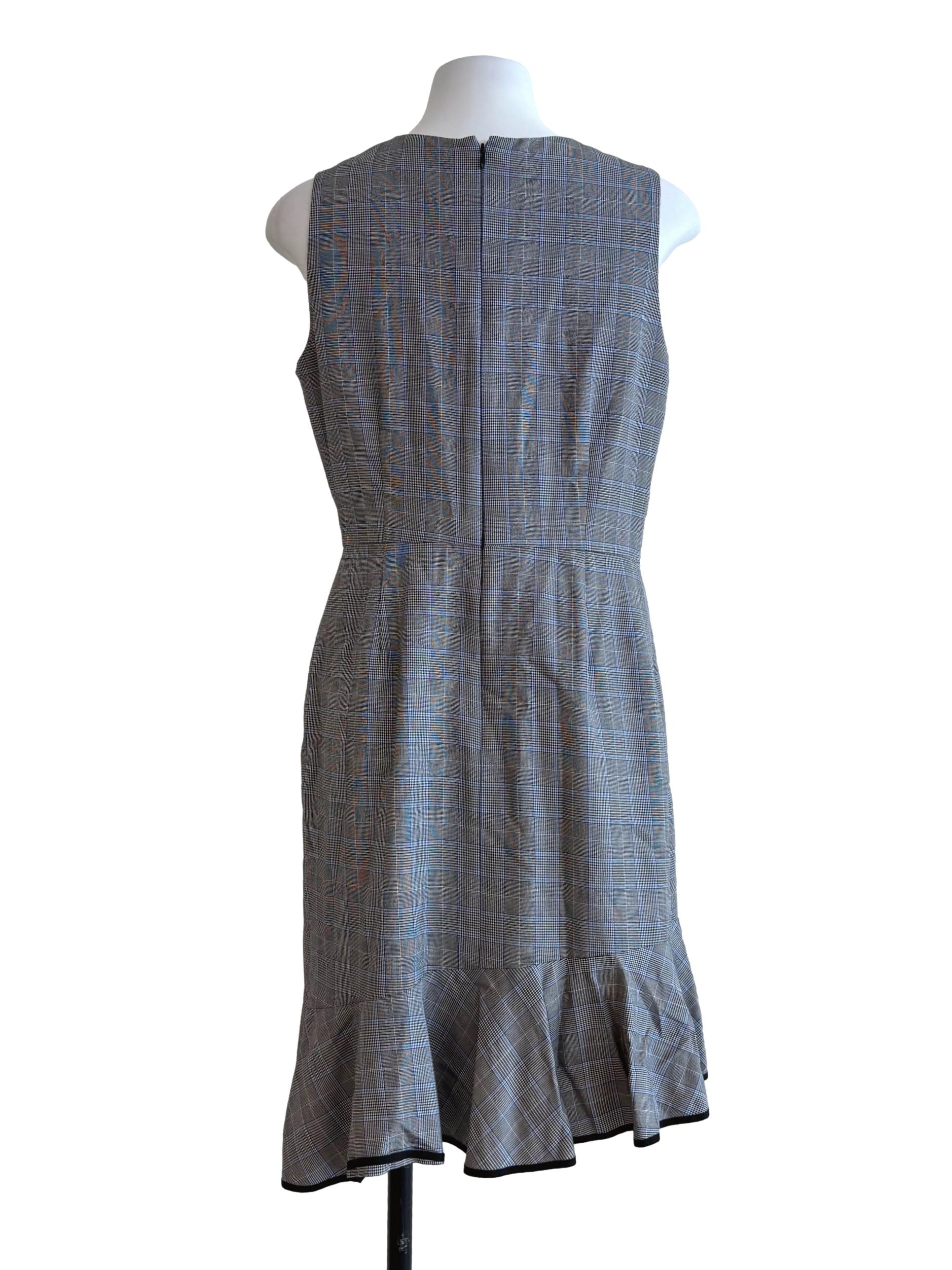 Echo Grey Sleeveless Ruffle Dress