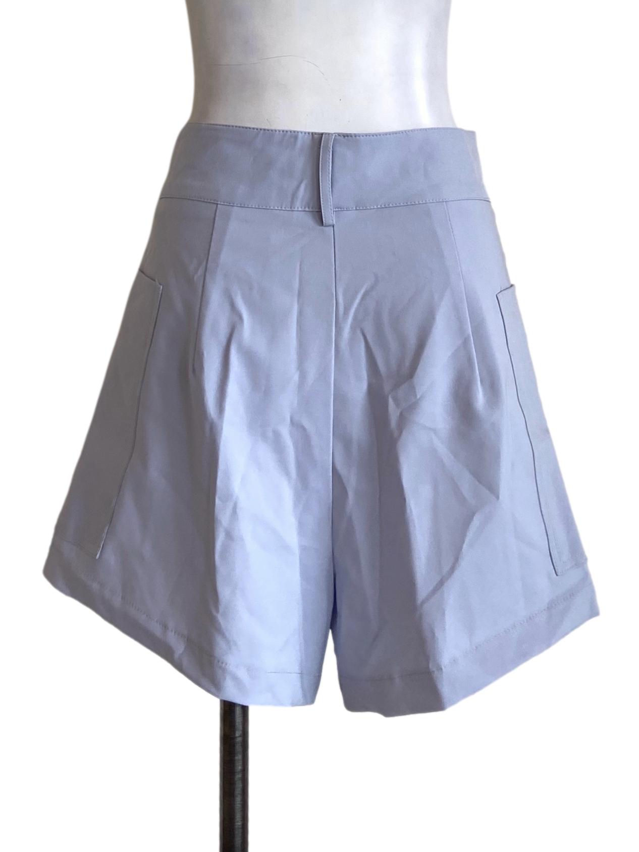 Purple Front Pocket Short Pants