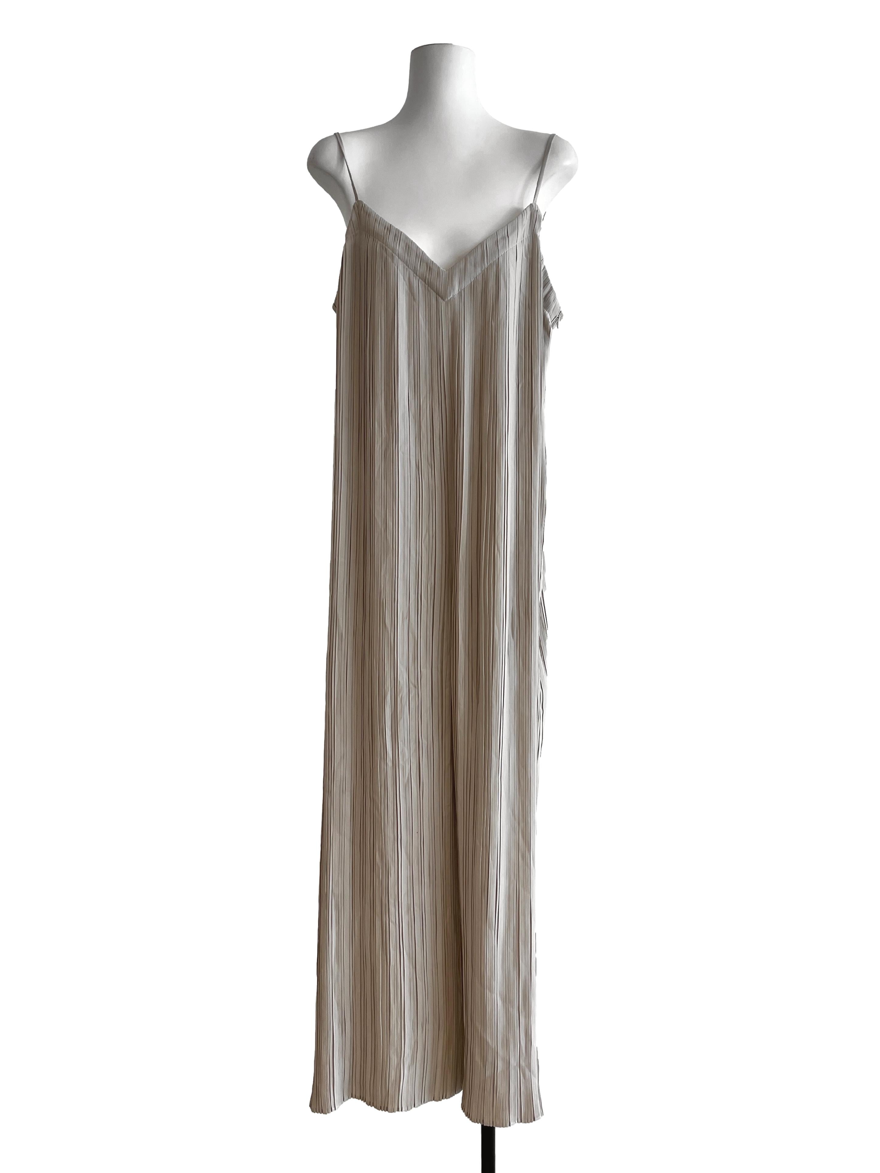 Linen White Pleated Jumpsuit LB