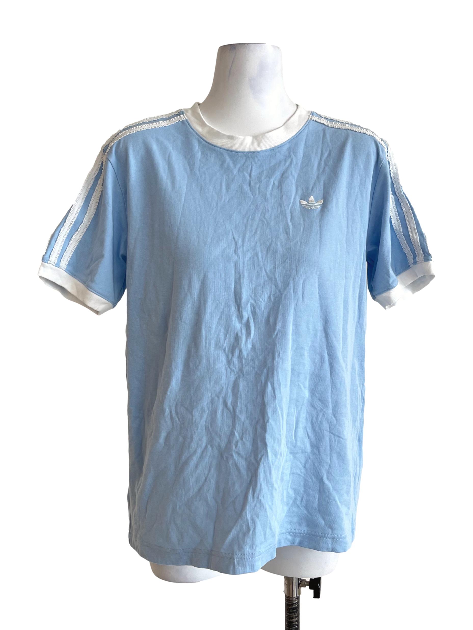 Sky Blue Three-Stripe T-Shirt