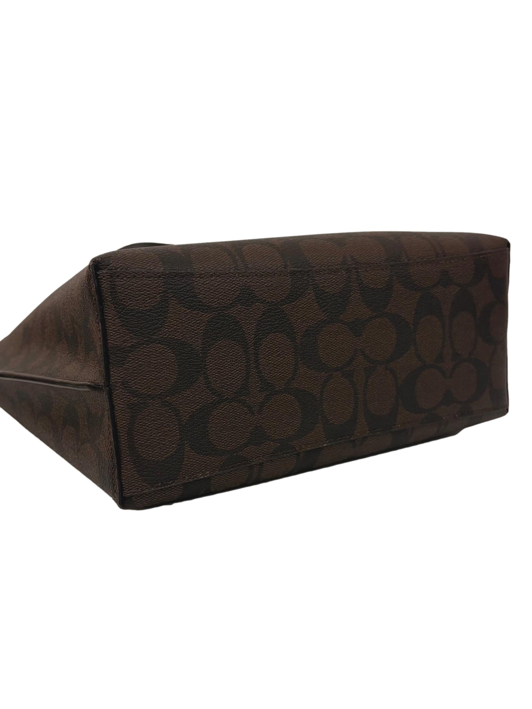 Brown Leather Mollie Tote Bag 25 In Signature Canvas Tote Bag CSN