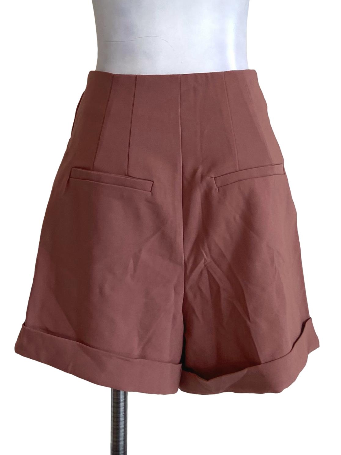 Peach Pink High Waist Short Pants