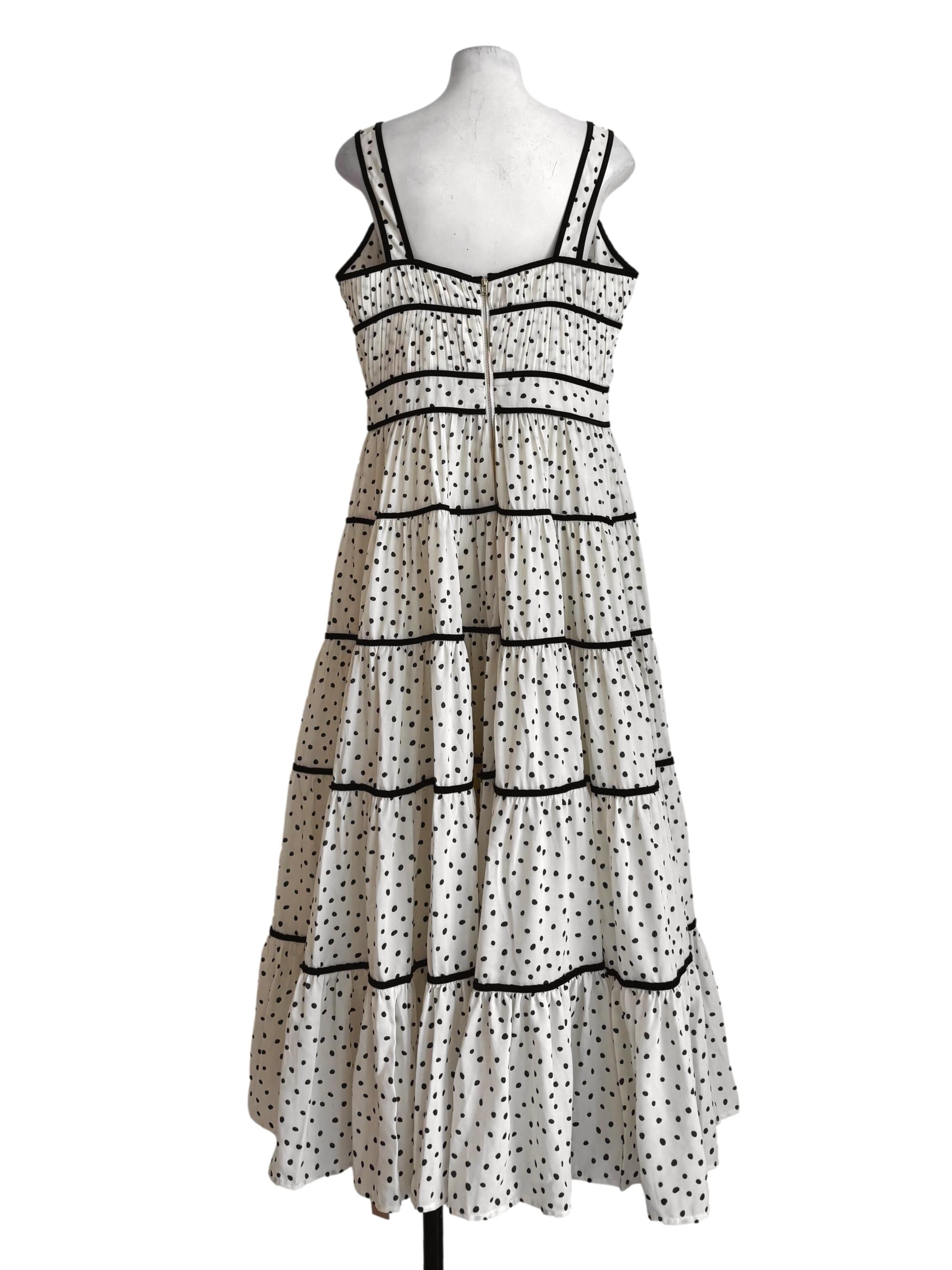 Cream Polka Dots Layer Dress