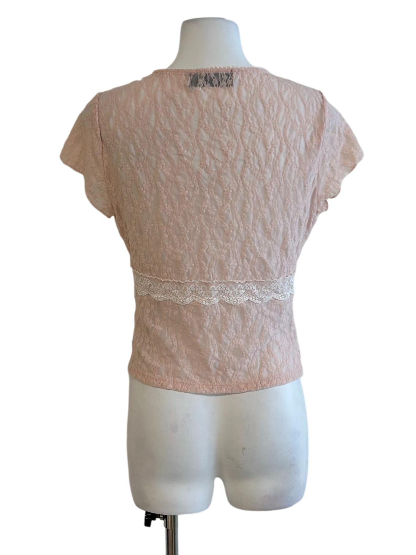 Baby Pink Lace Top