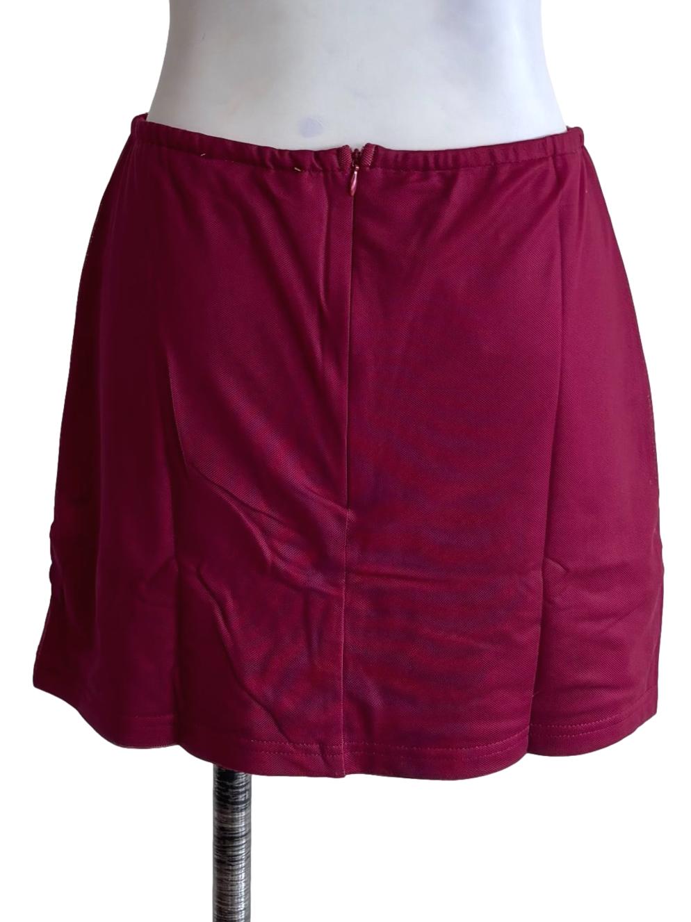 Red Meranda Mesh Skorts