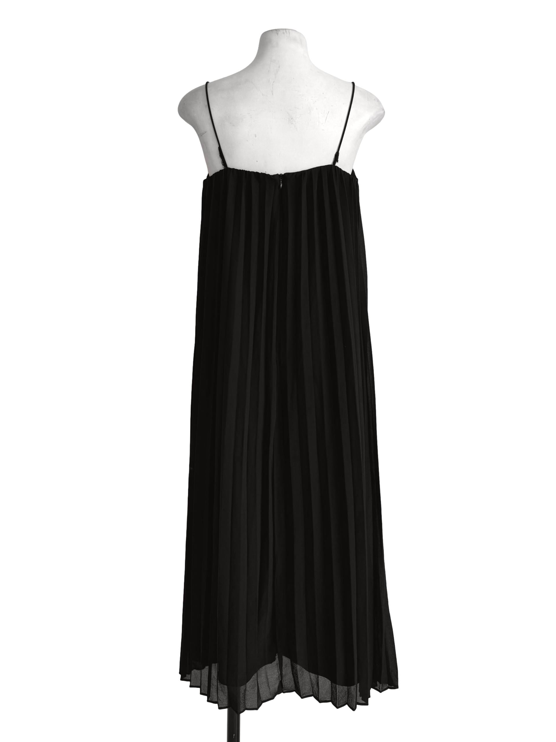 Midnight Pleated Dress