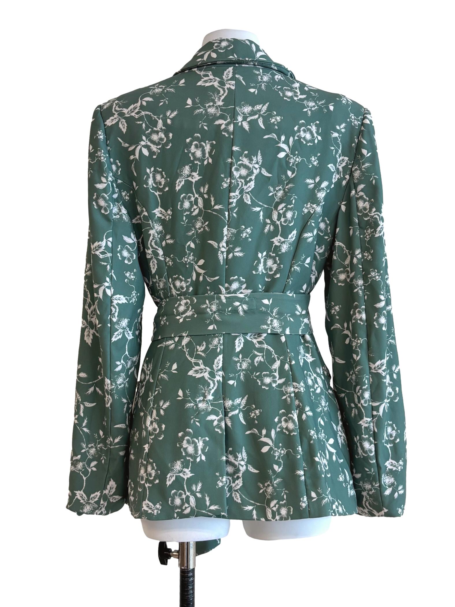 Jade Green Patterned Blazer
