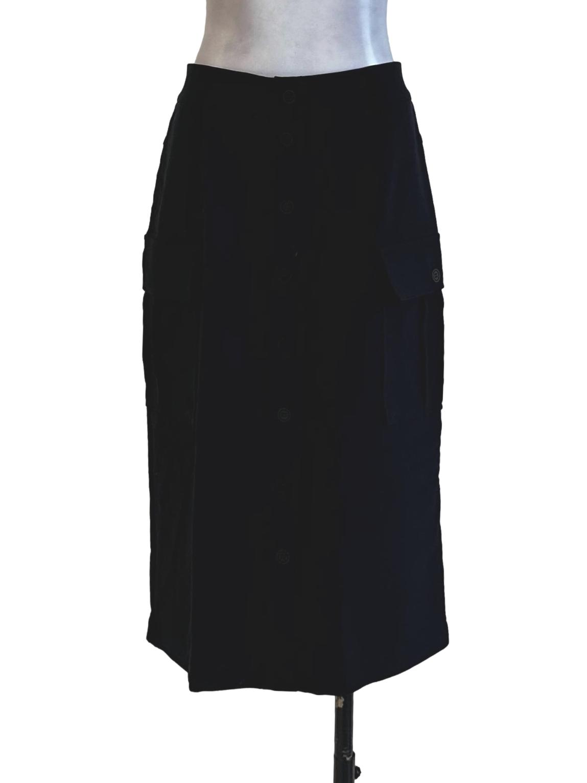 Black Twill Pattern Skirts