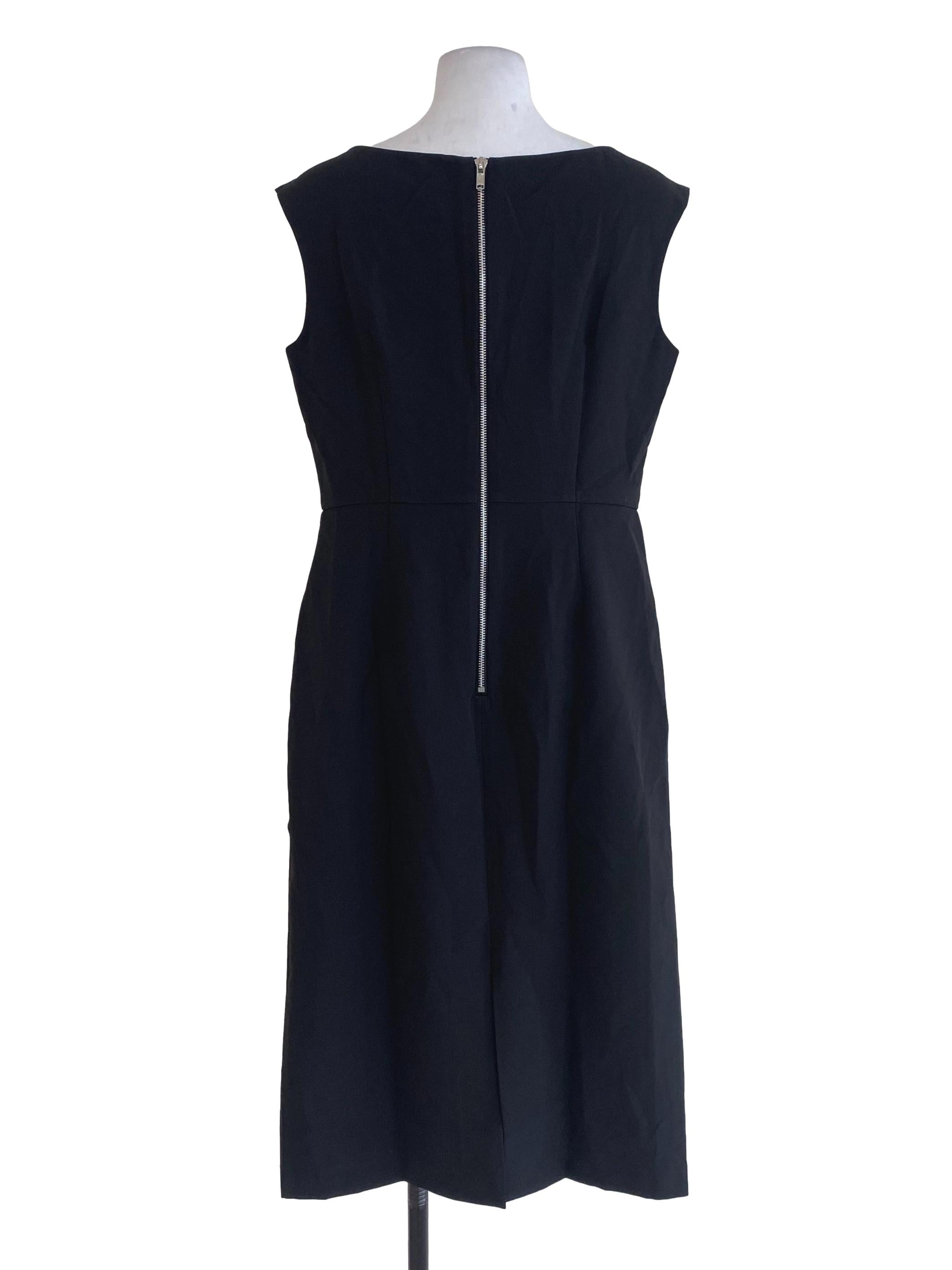 Black Plain Shift Dress