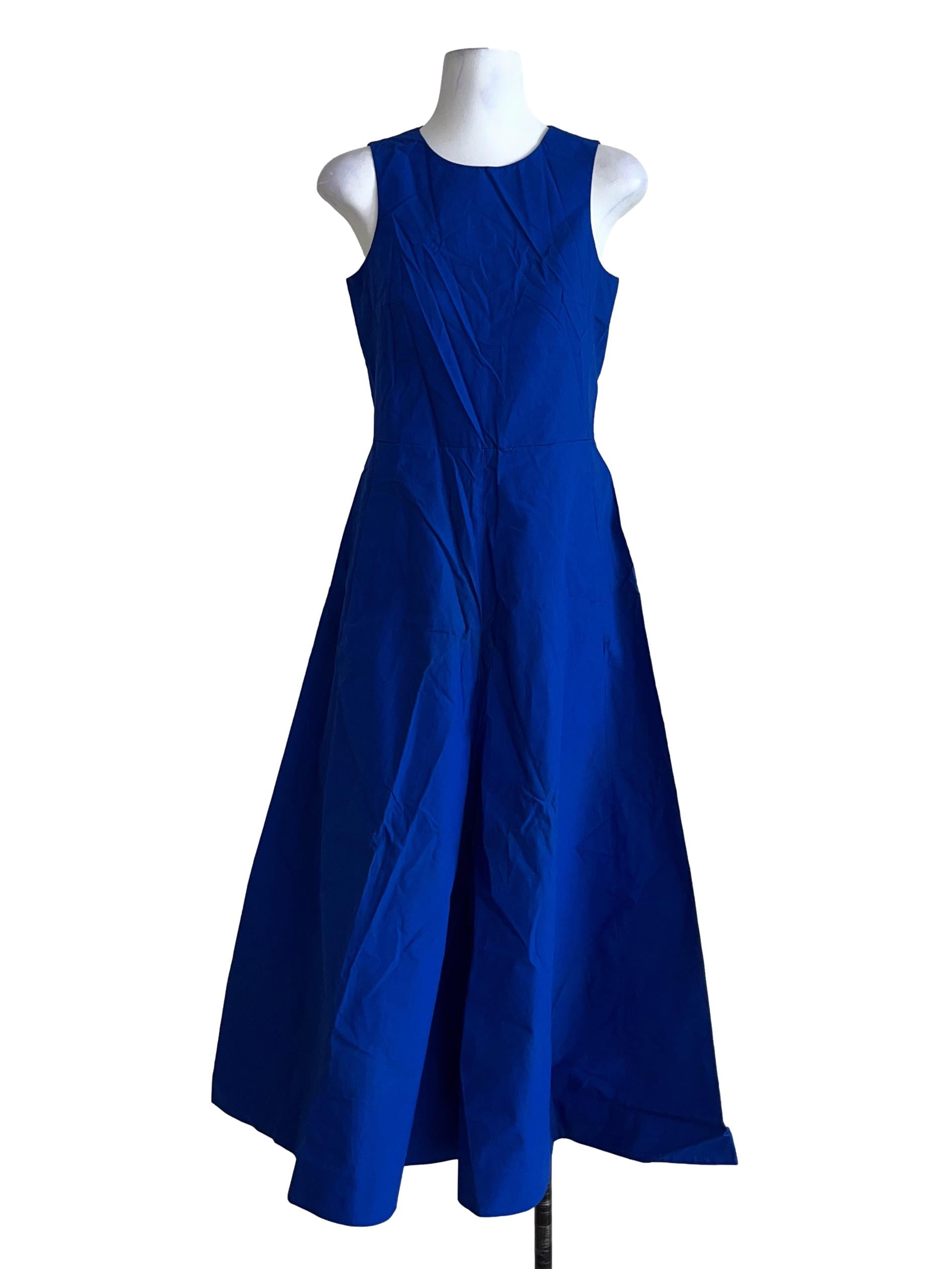 Azure Blue Sleeveless Flare Jumpsuit