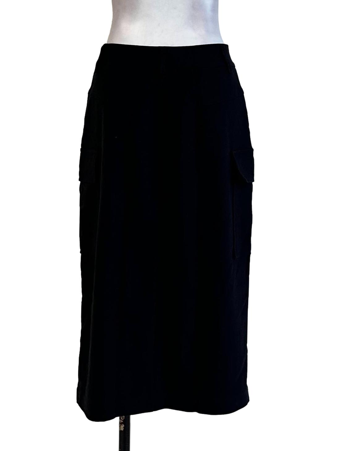 Black Twill Pattern Skirts