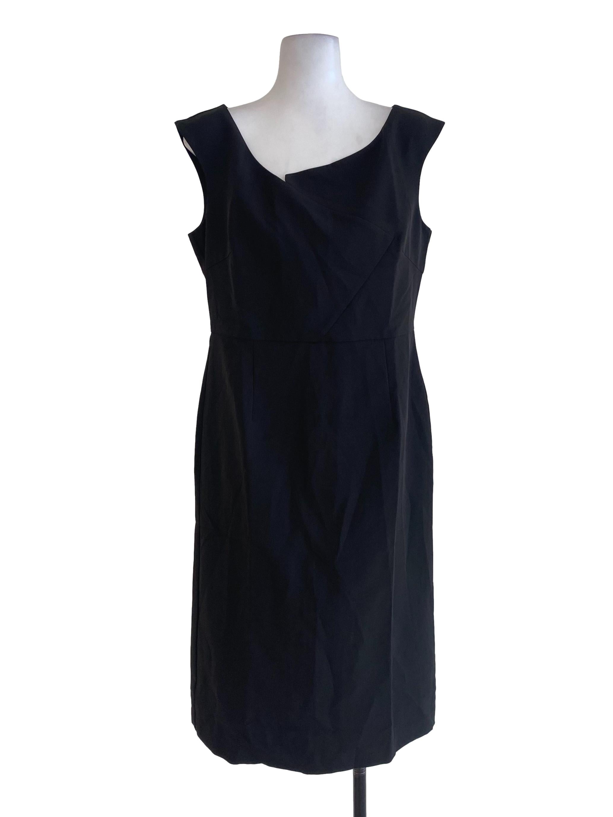 Black Plain Shift Dress