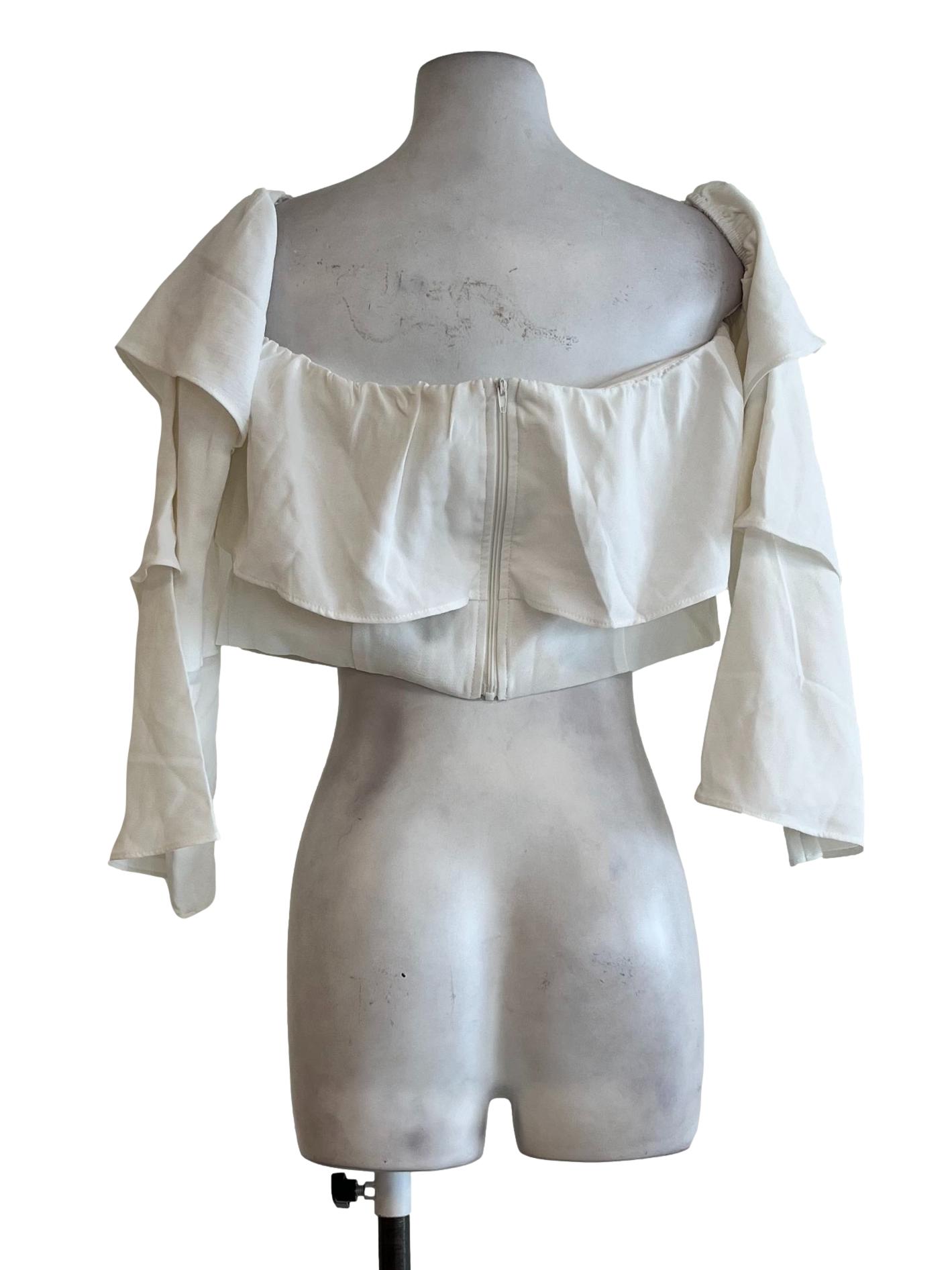 White Long Sleeves Blouse