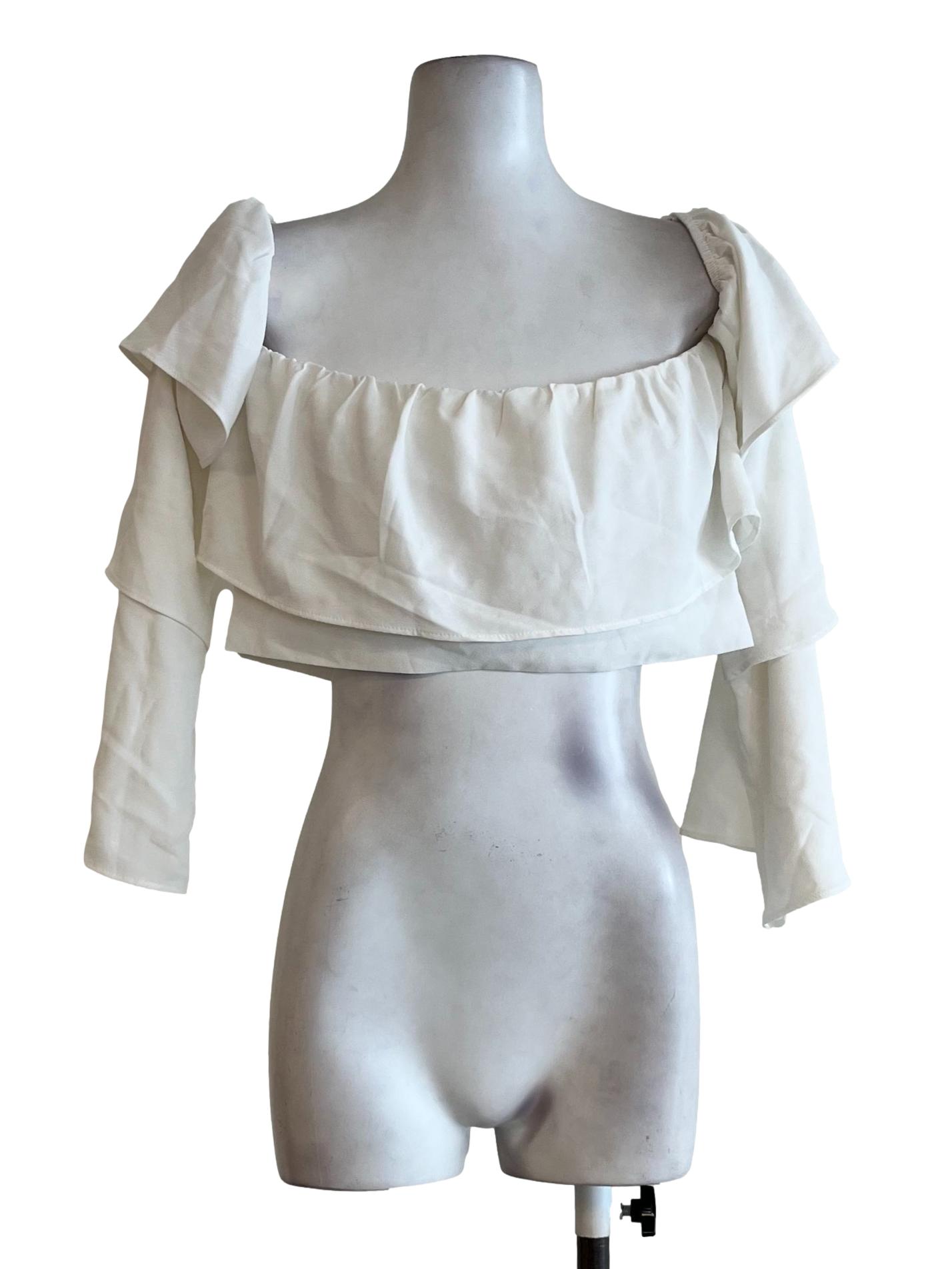 White Long Sleeves Blouse