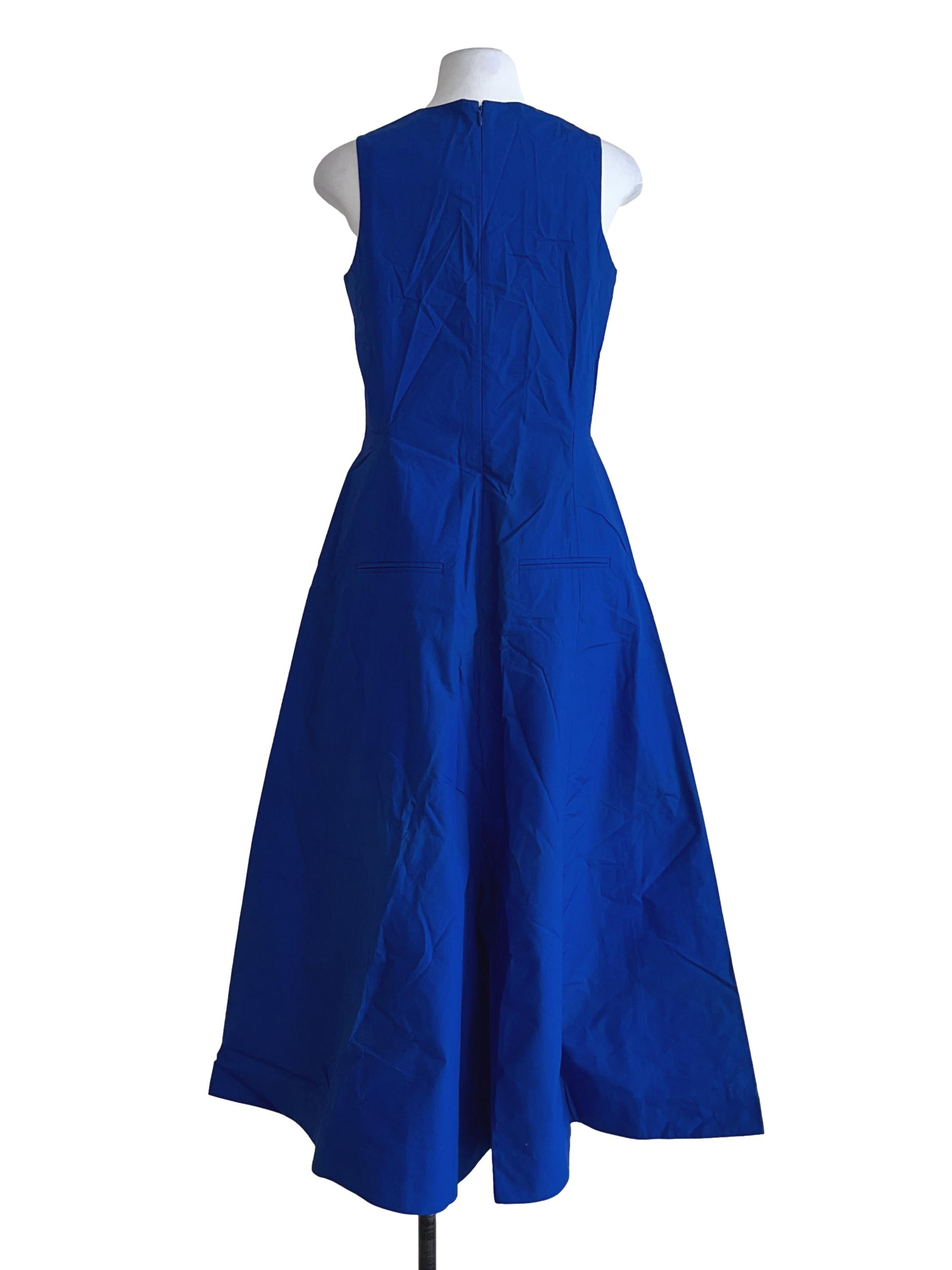 Azure Blue Sleeveless Flare Jumpsuit