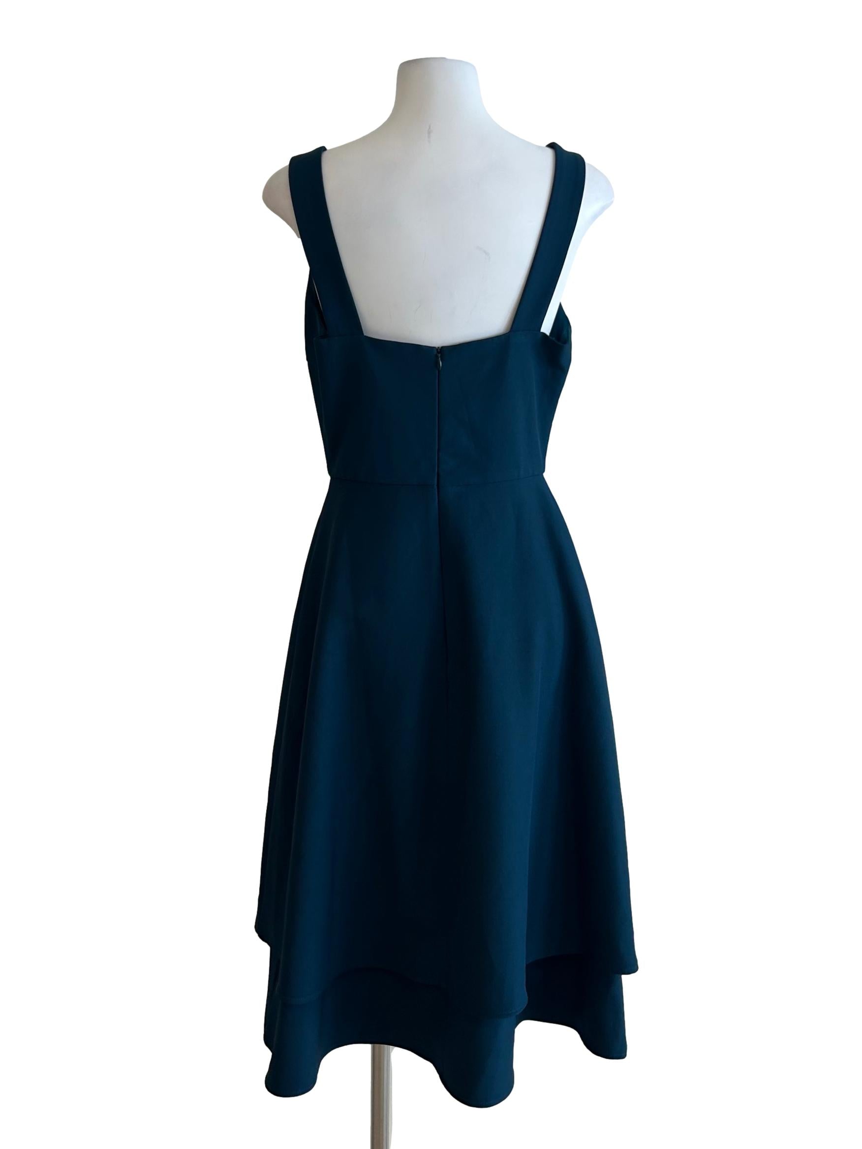Peacock Blue A-Line Dress LB