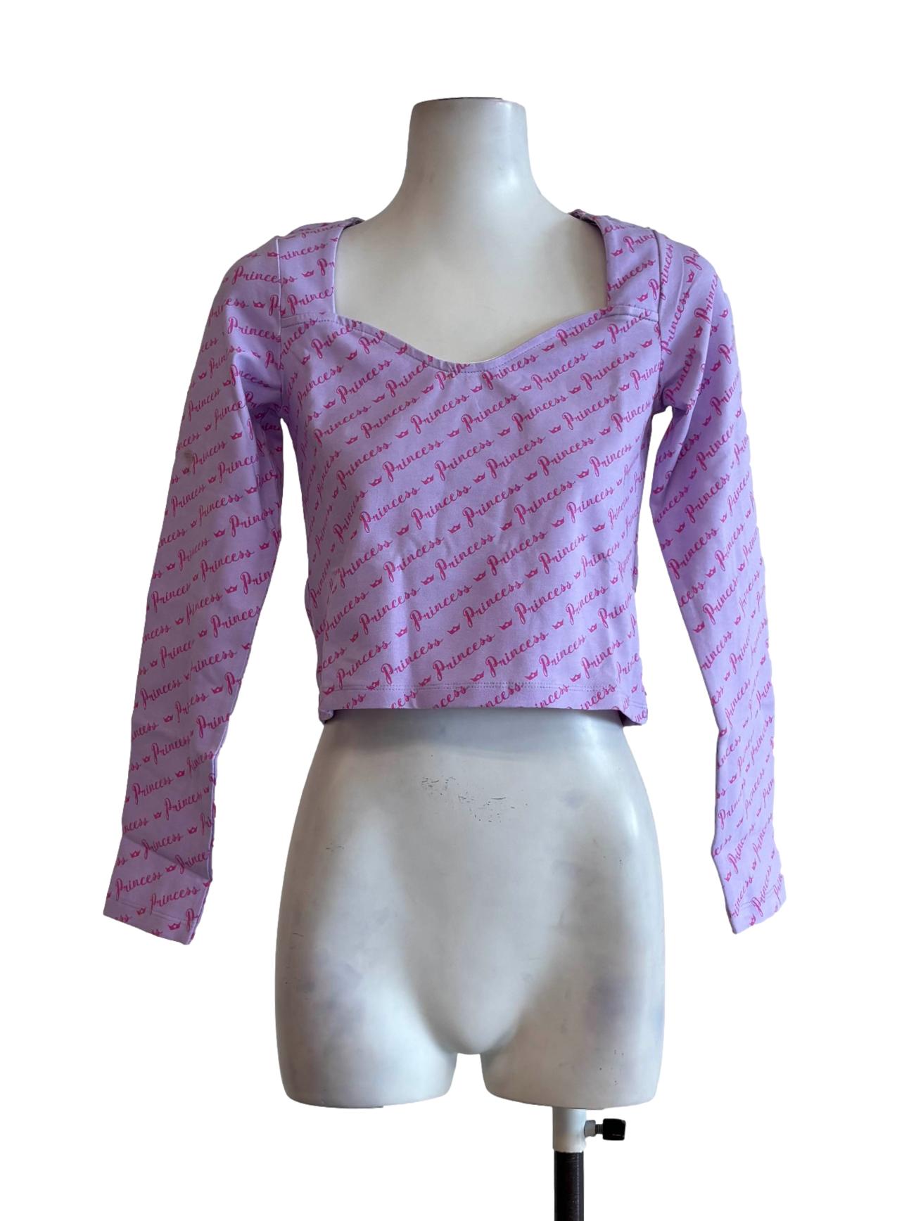 Lilac Princess Print Longsleeve Shirt