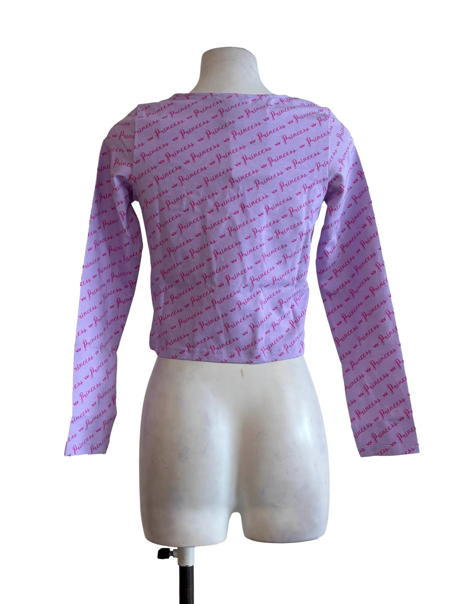 Lilac Princess Print Longsleeve Shirt