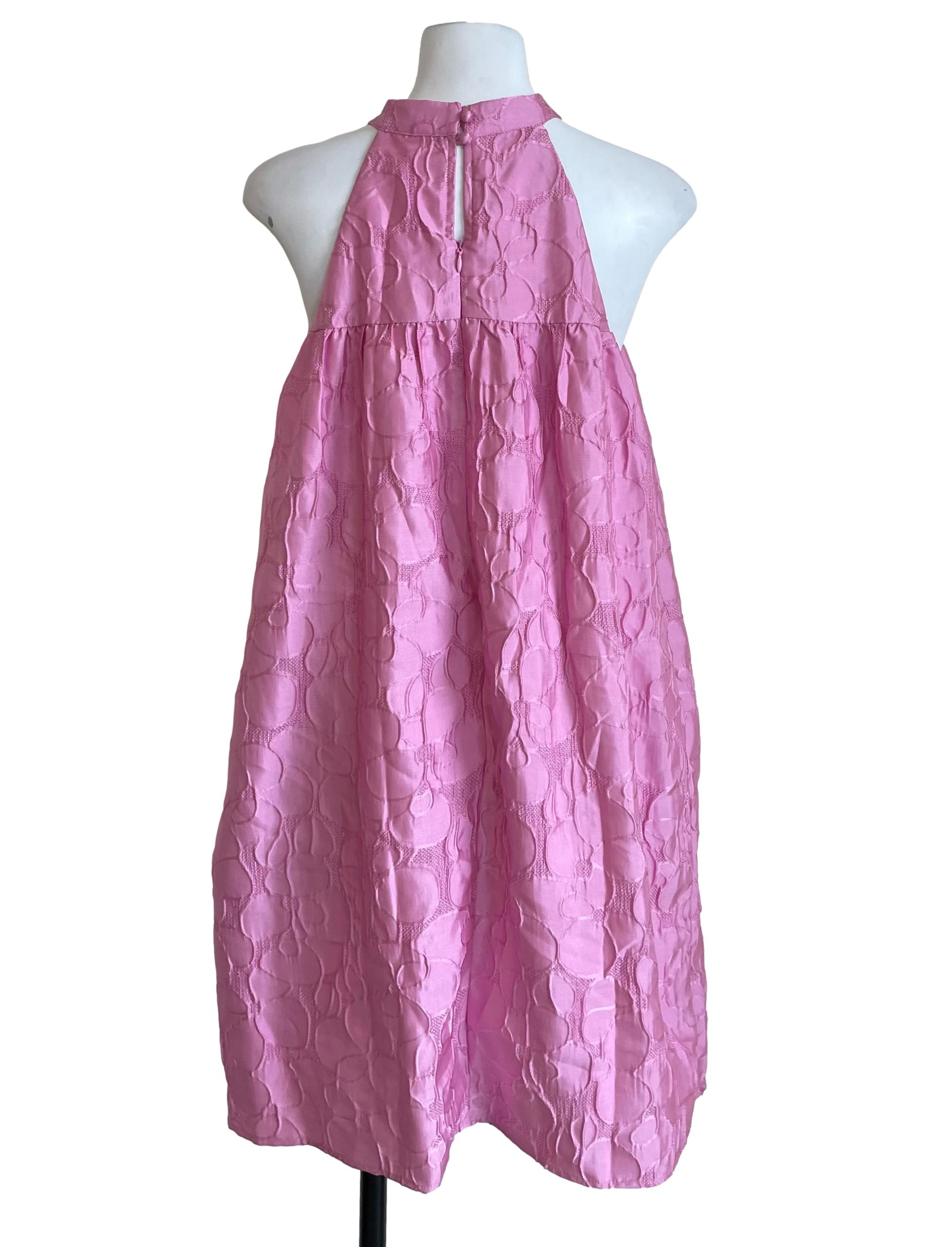Bubblegum Pink Halter Neck Tent Dress