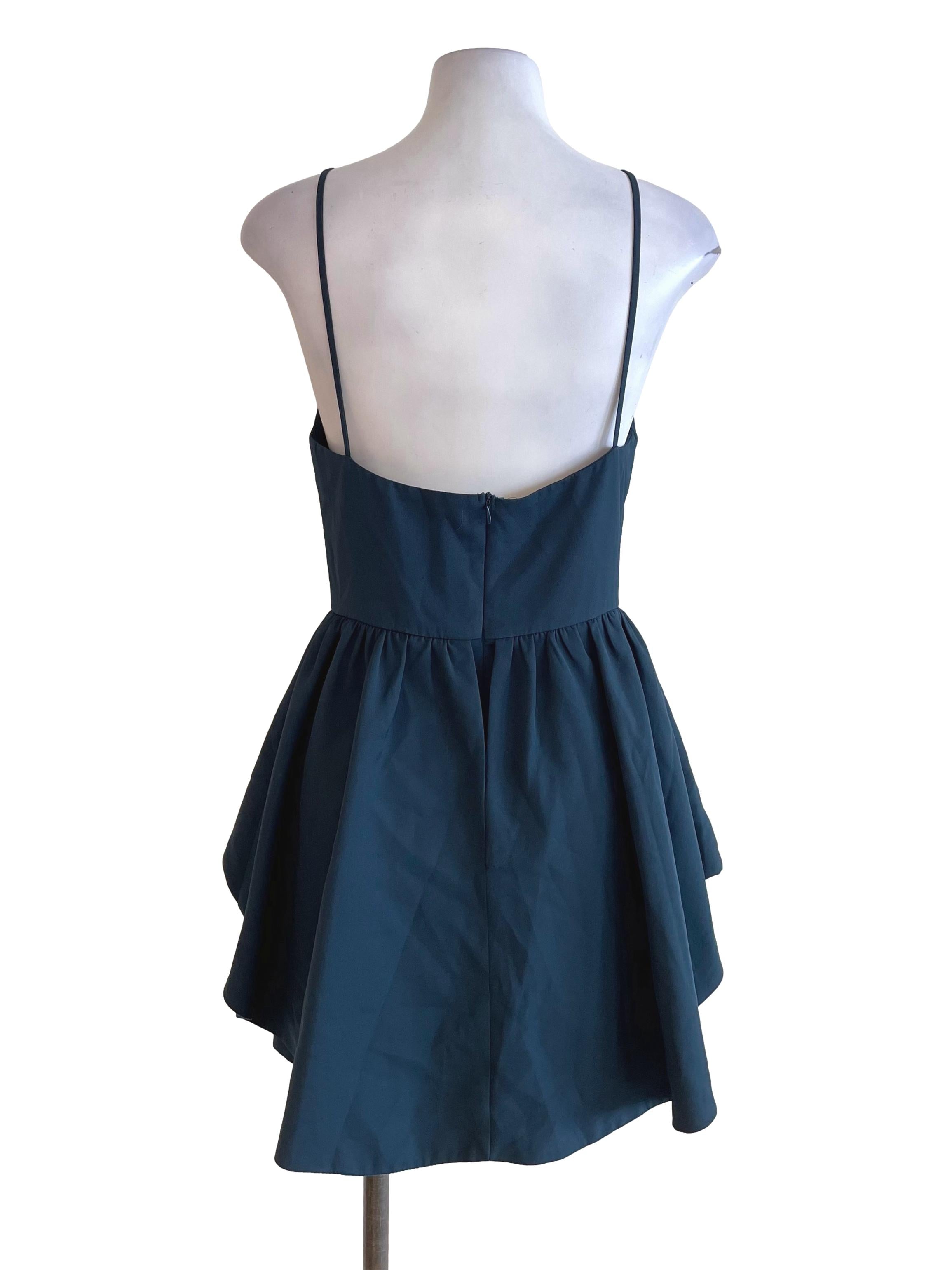 Peacock Blue Peplum Dress