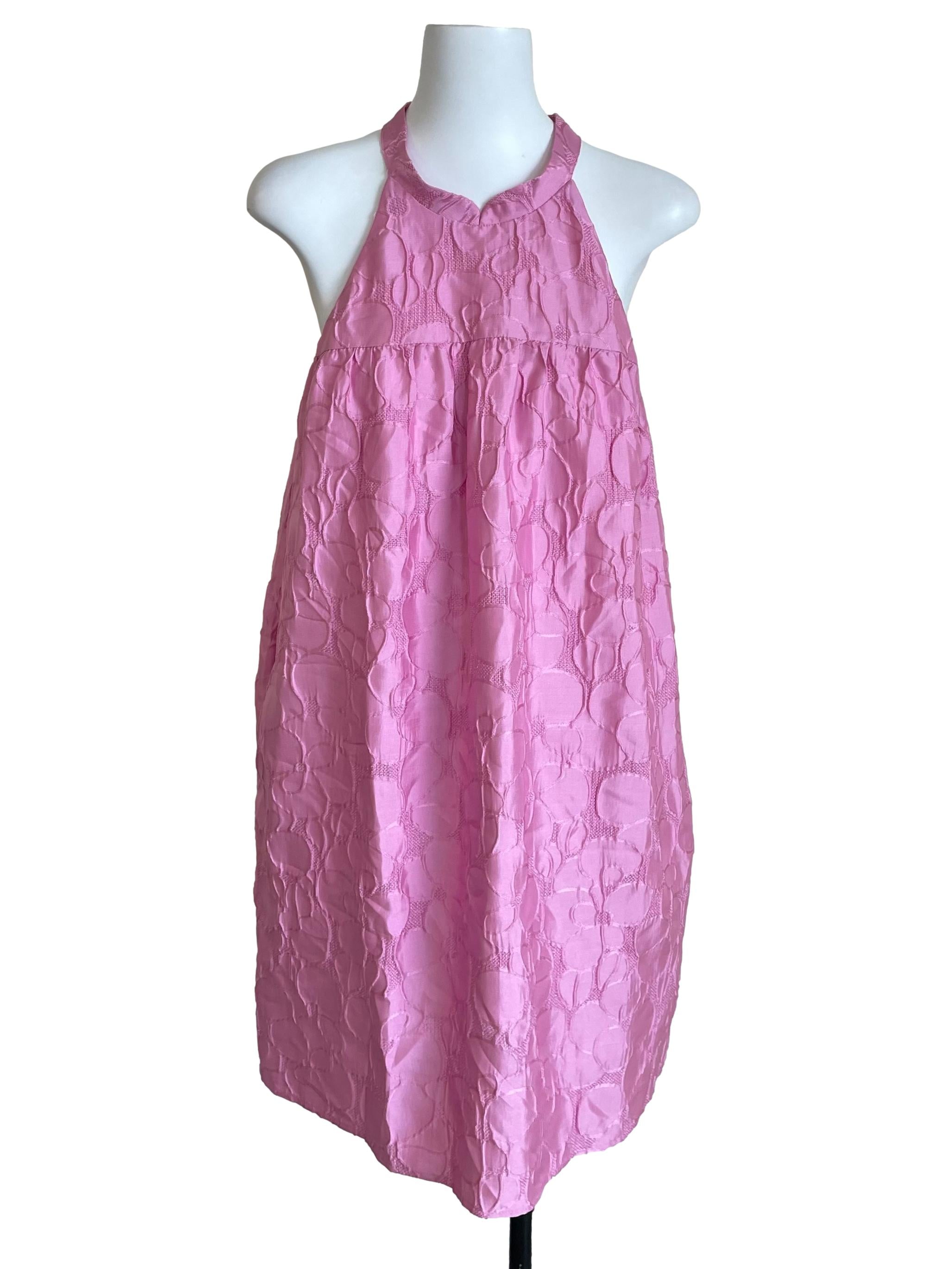 Bubblegum Pink Halter Neck Tent Dress