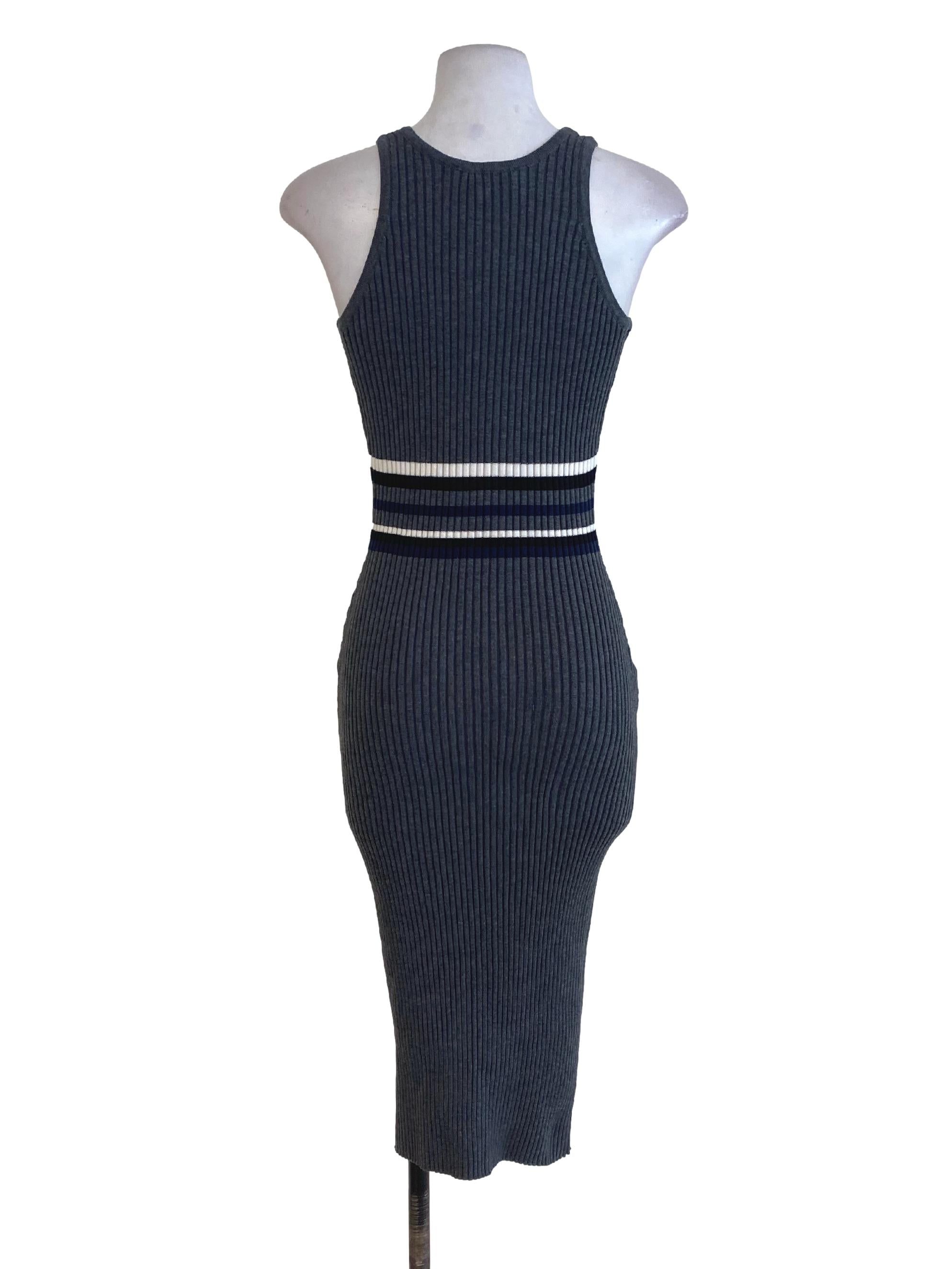 MDS Grey Knitted Bodycon Dress | REFASH