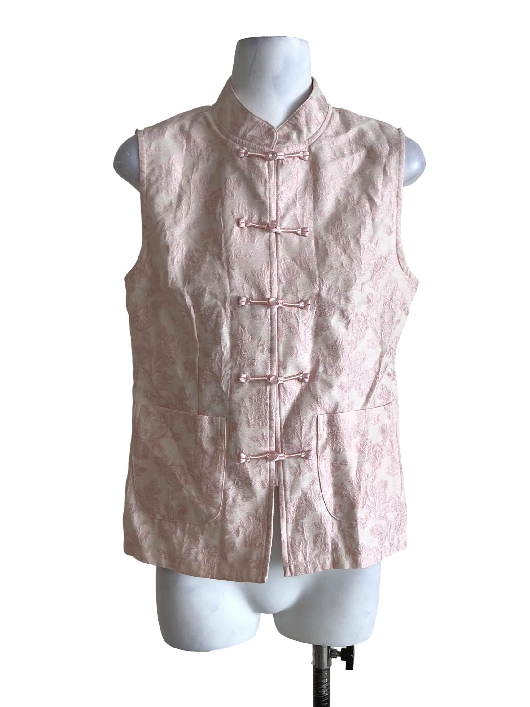 Blush Pink Vintage Chinese-Styles Top