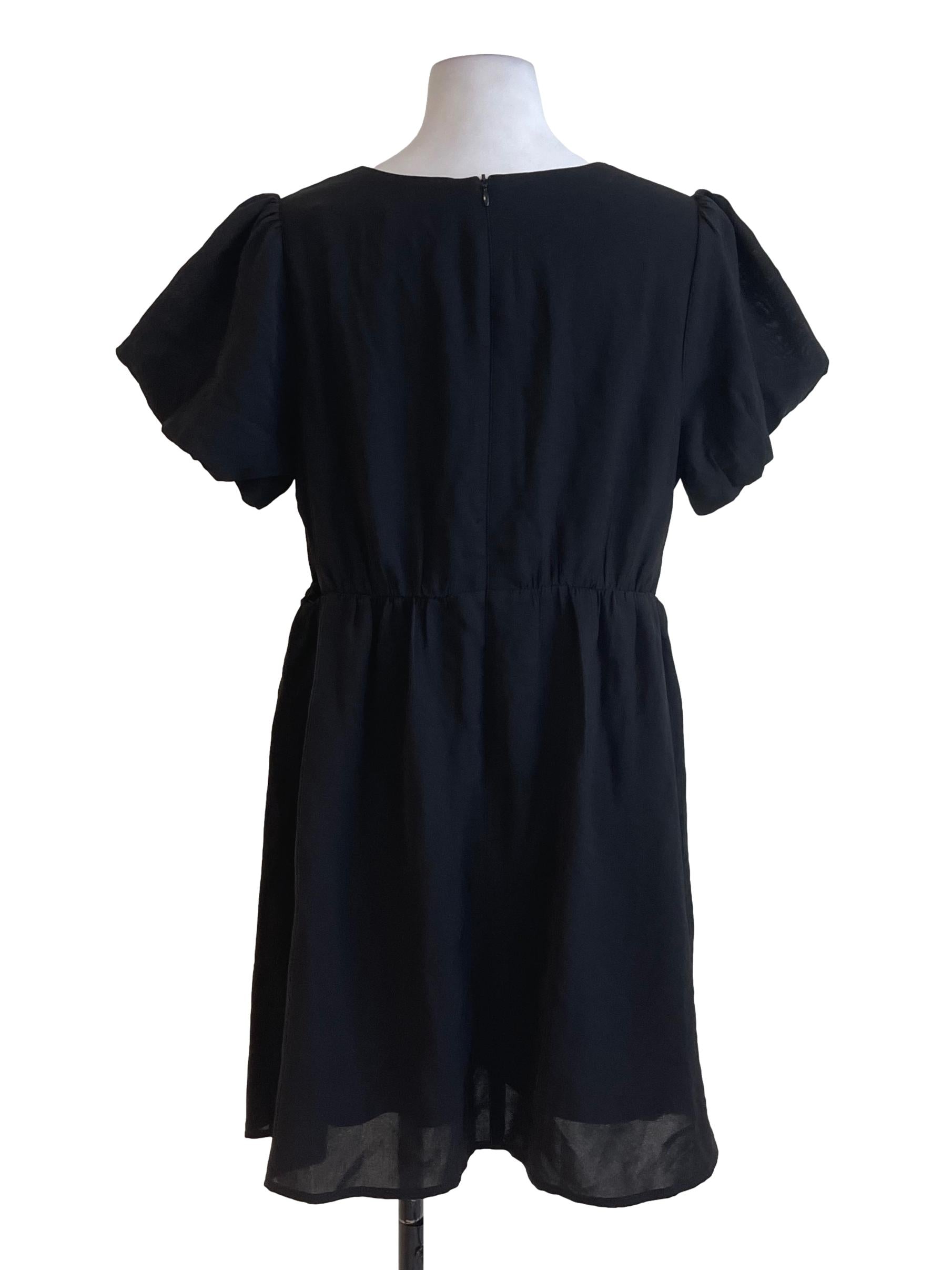 Black Round Neck Foster Dress