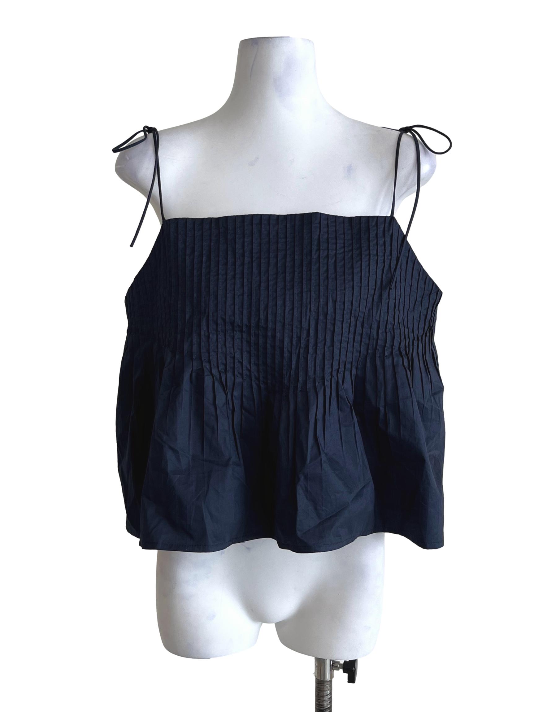 Navy Blue Spaghetti Strap Top