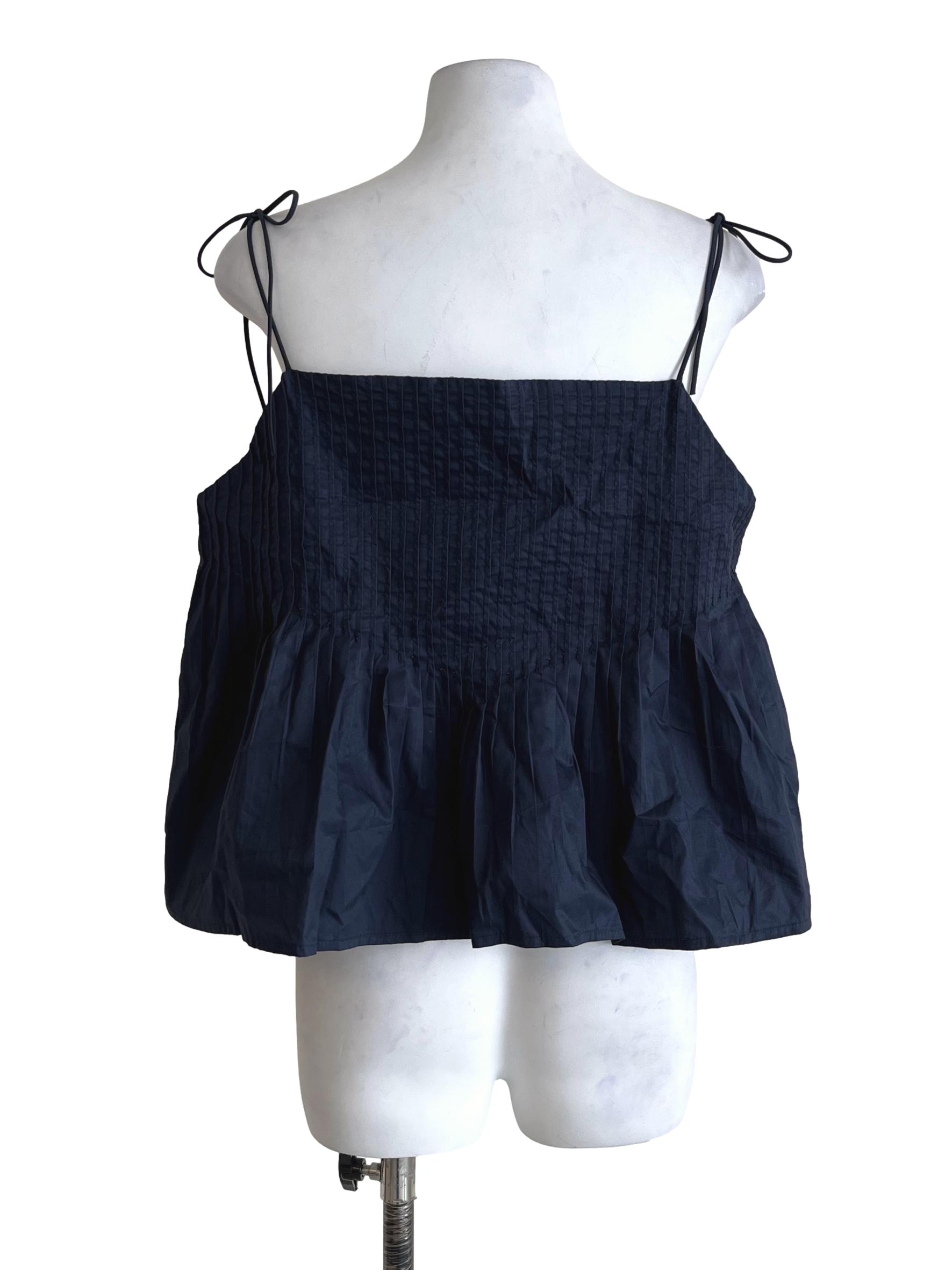 Navy Blue Spaghetti Strap Top