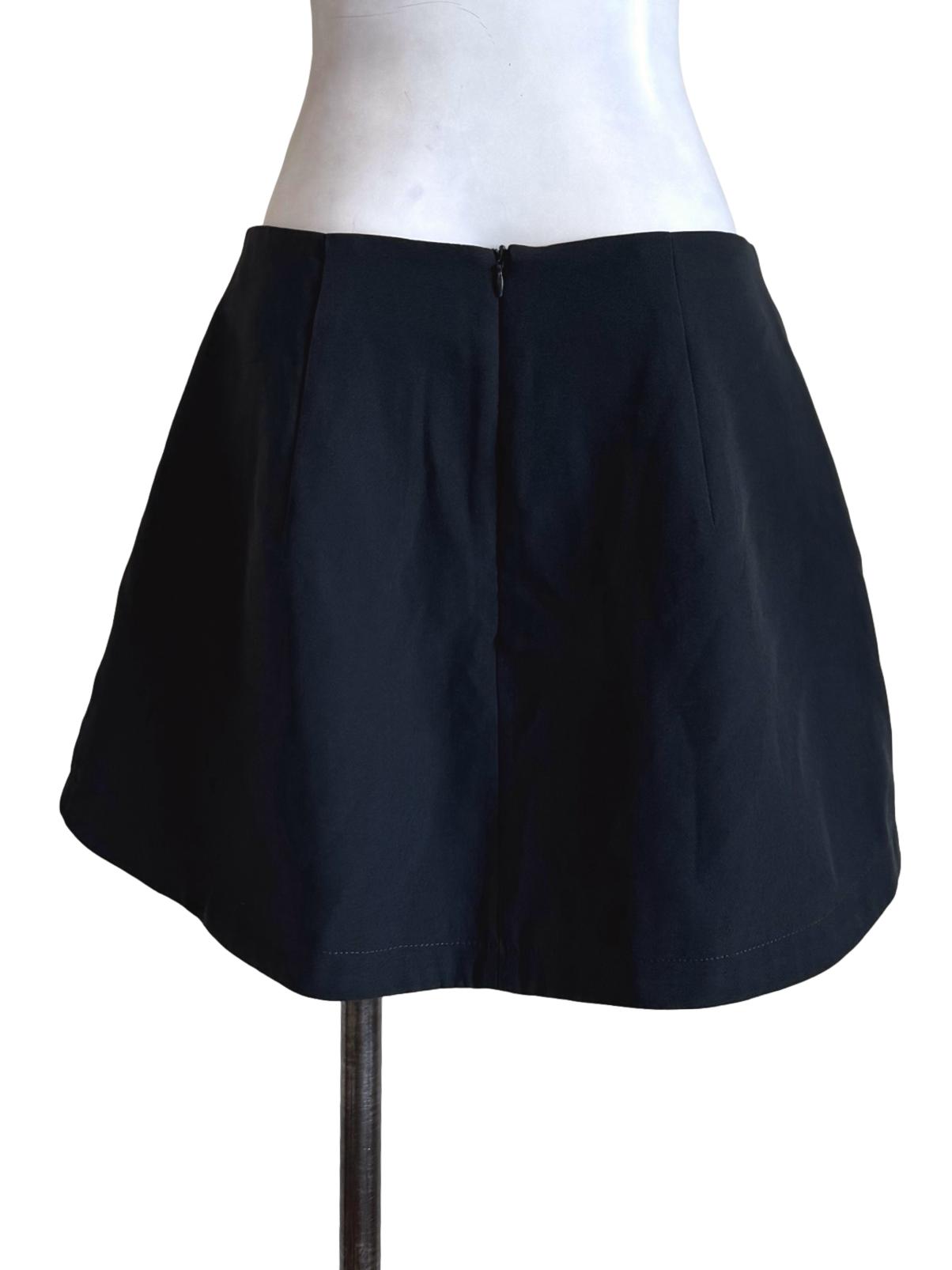 Pewter Black Mini Skirt