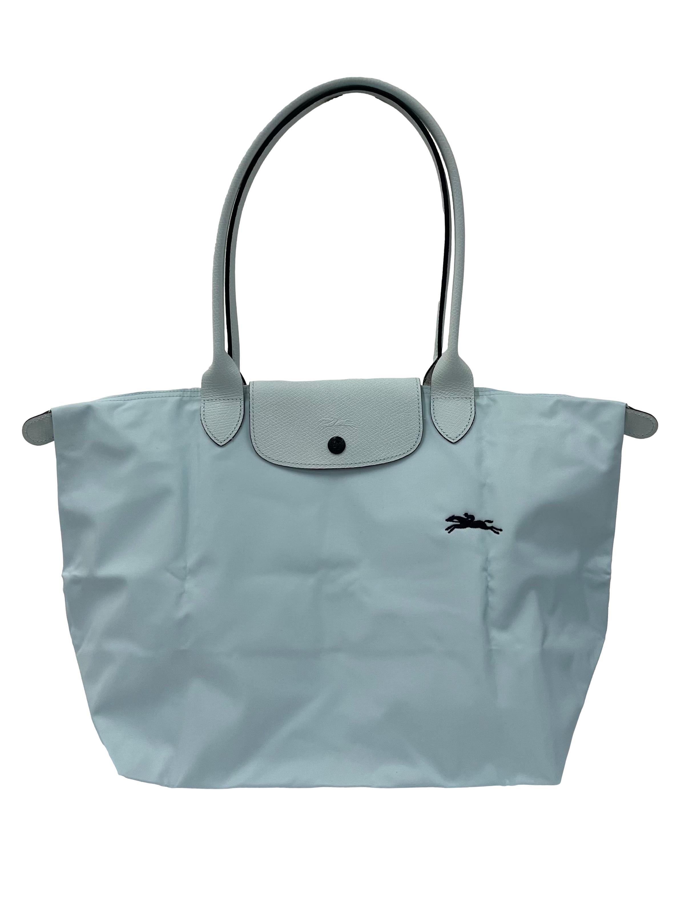 Light Blue Medium Le Pliage Shoulder Bag