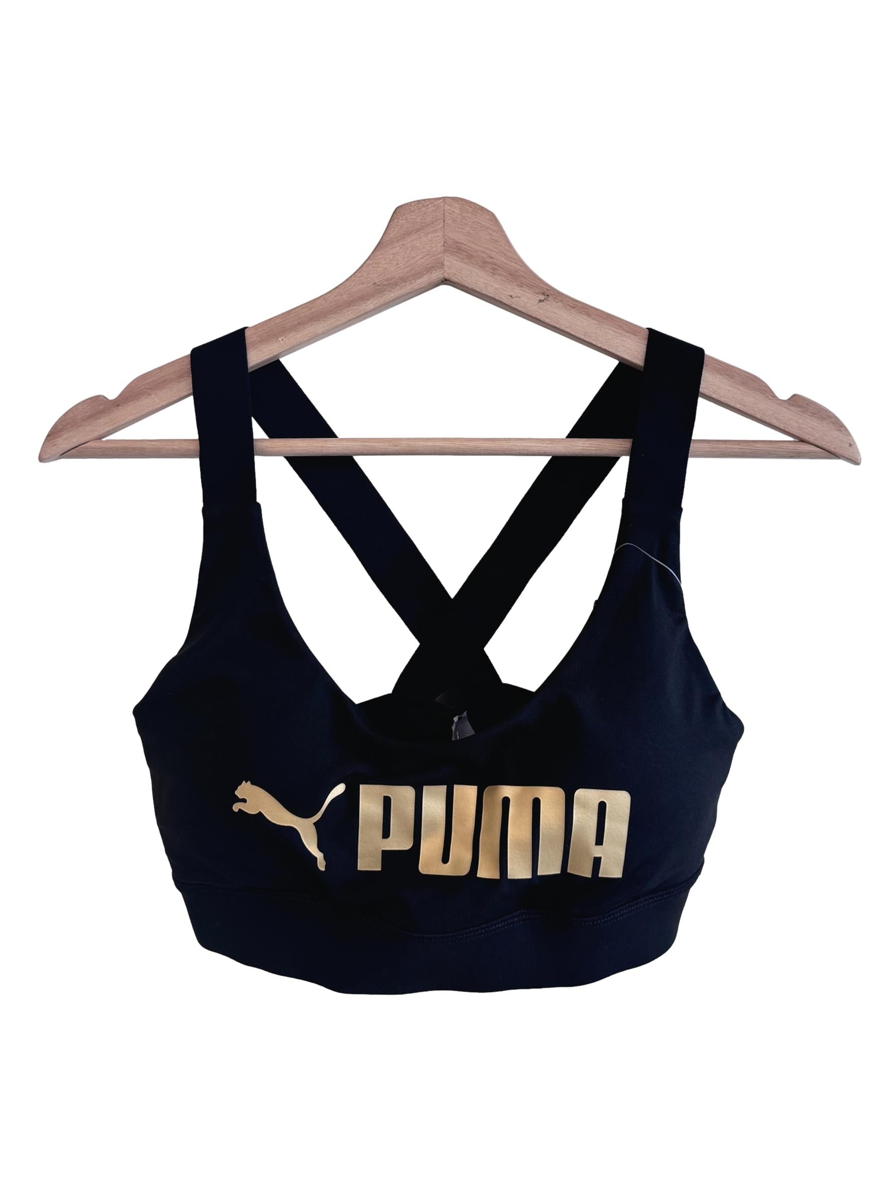 Black Logo Sports Bra