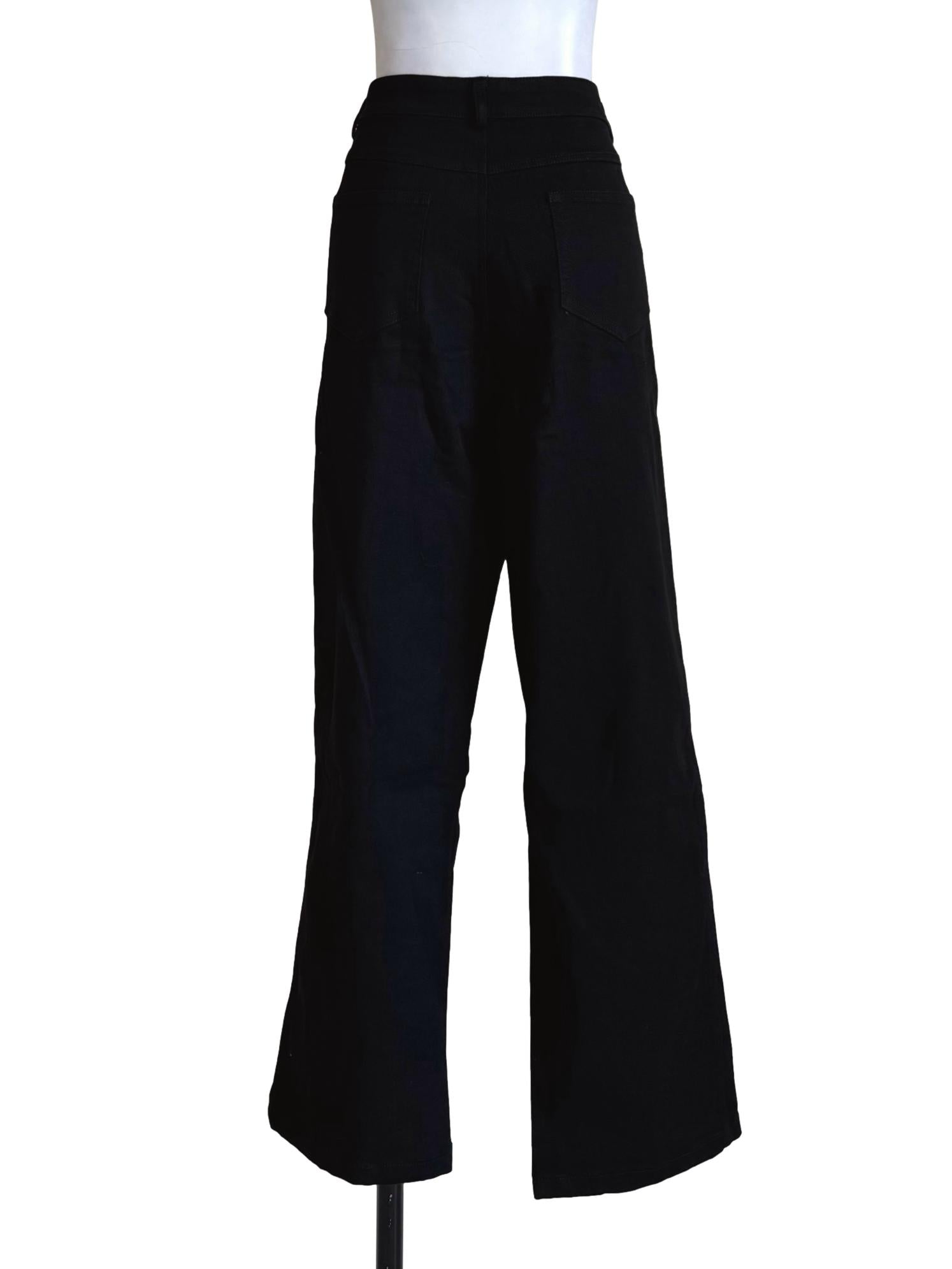 Storm Black Straight Cut Pants