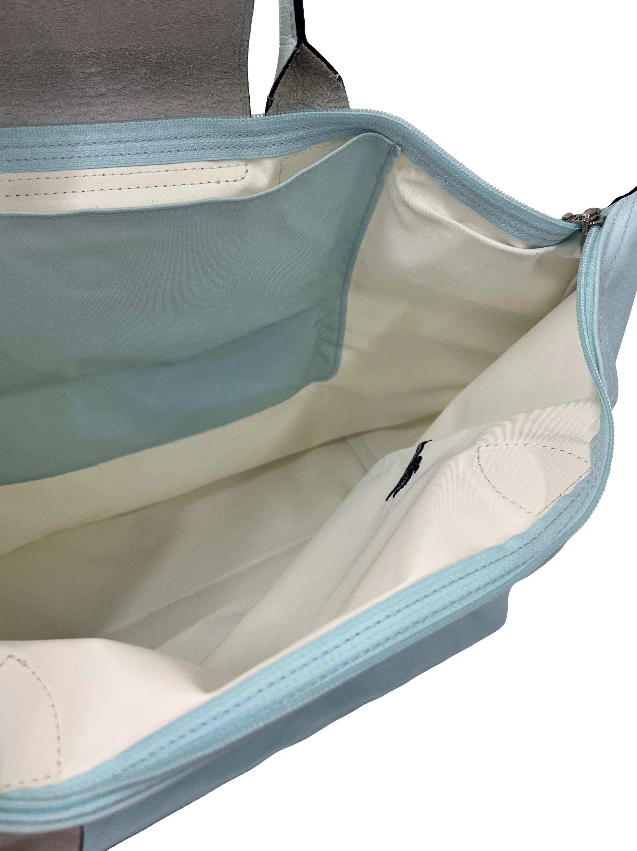 Light Blue Medium Le Pliage Shoulder Bag