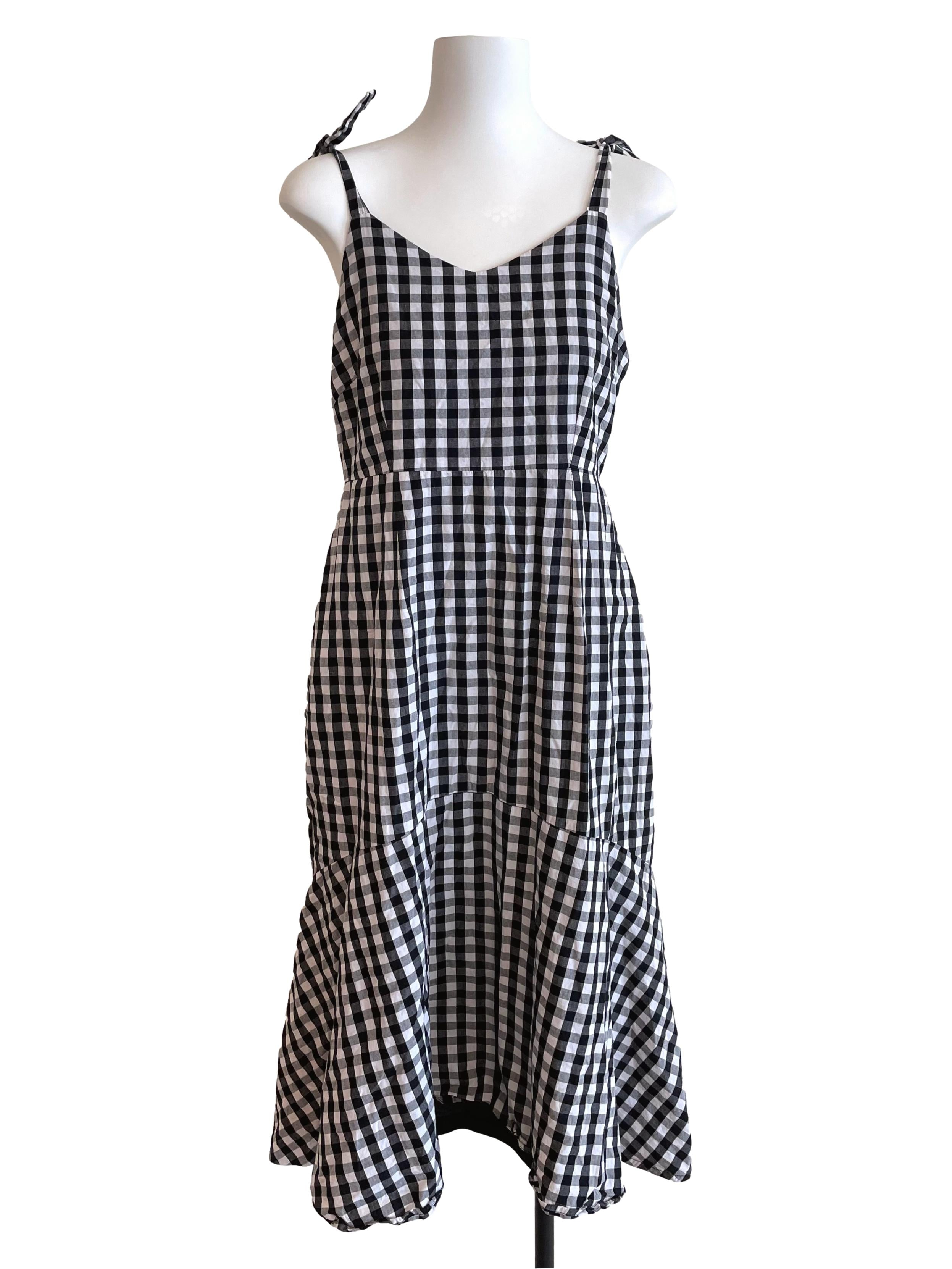 Black & White Gingham Sundress