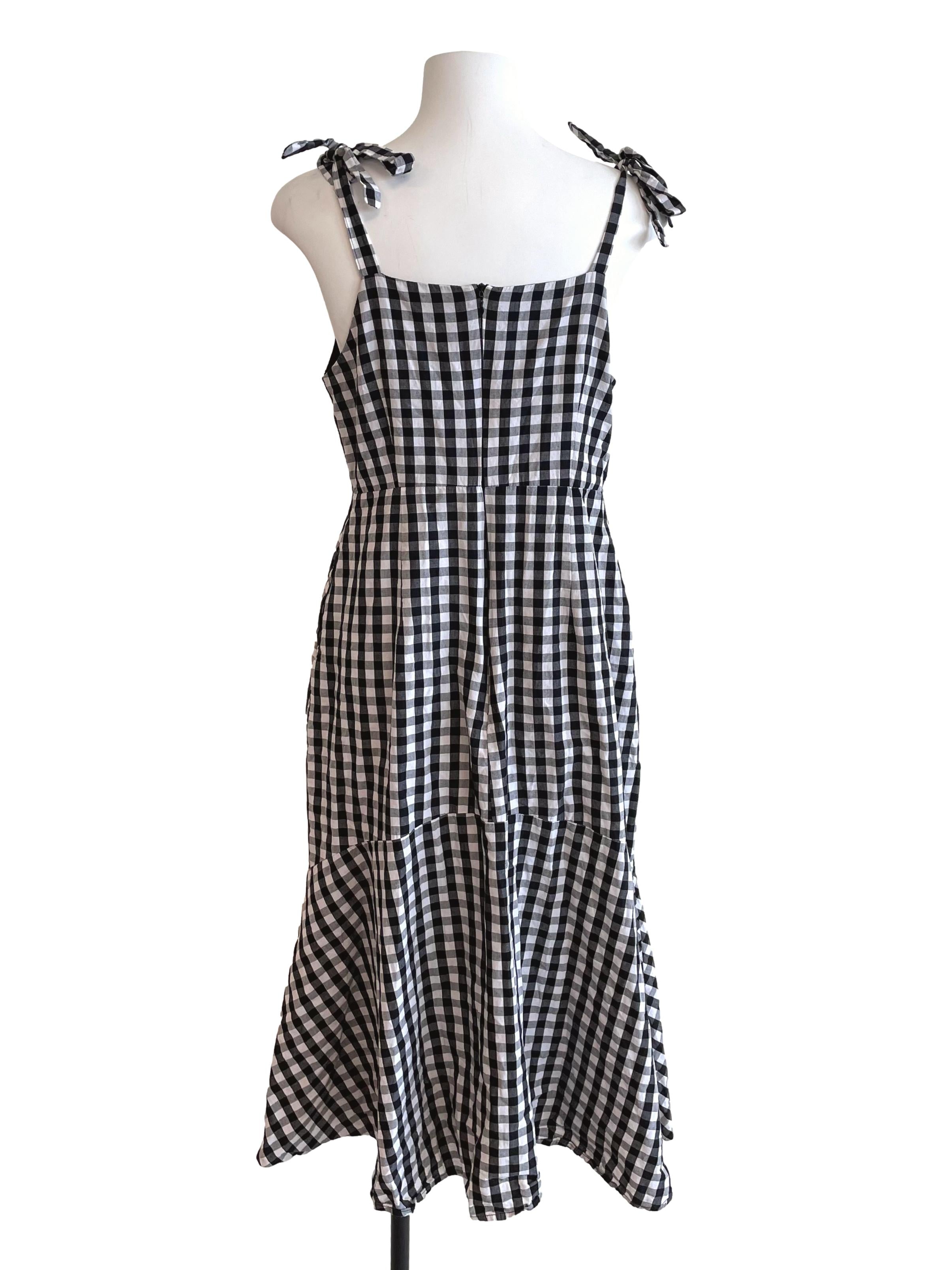 Black & White Gingham Sundress