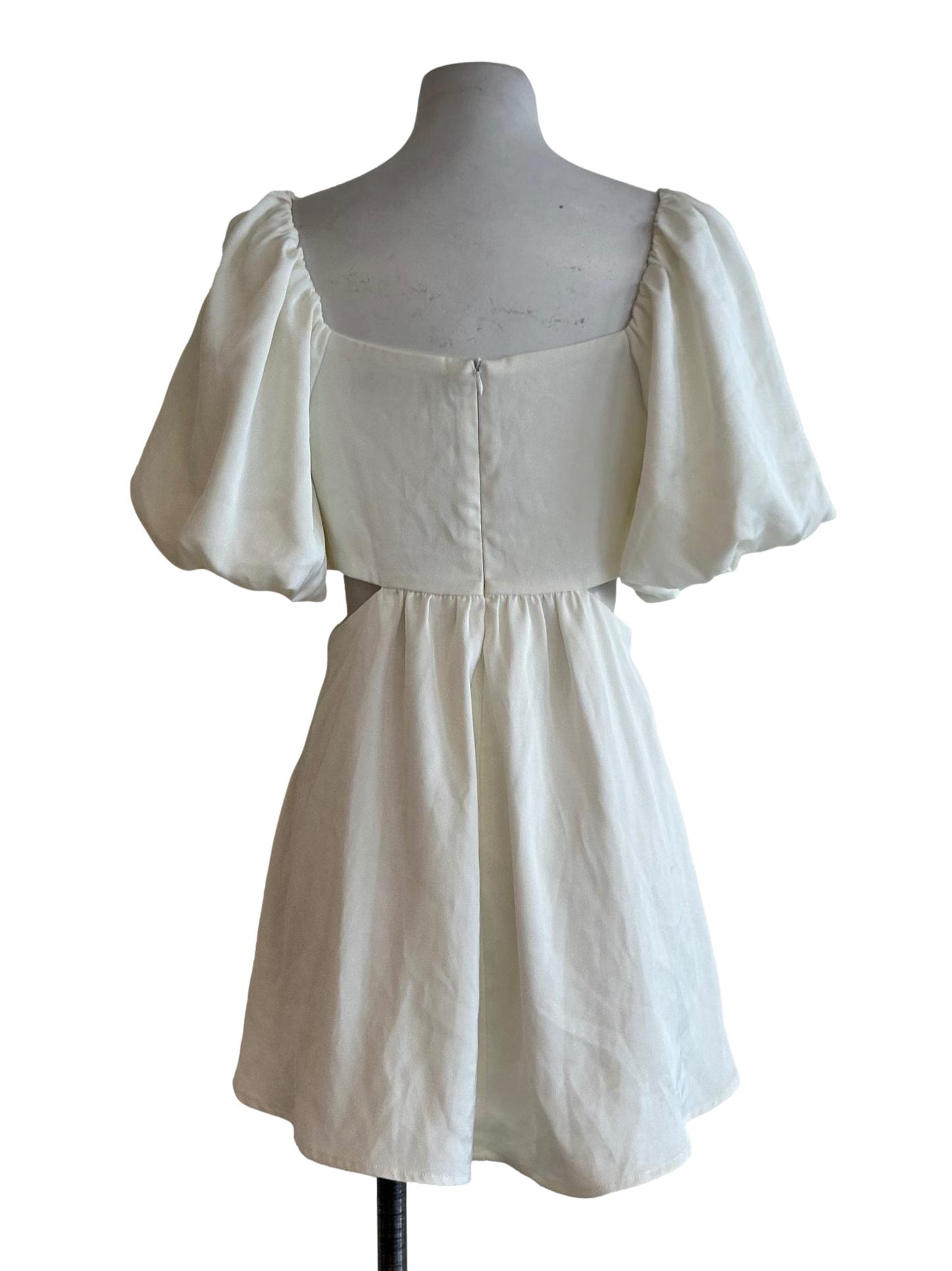Ivory White Cutout Dress